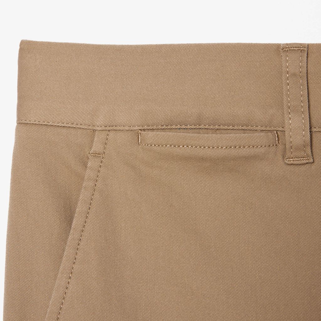 Quần Tây Lacoste Nam Ôm Dáng Chất Liệu Vải Cotton Co Dãn