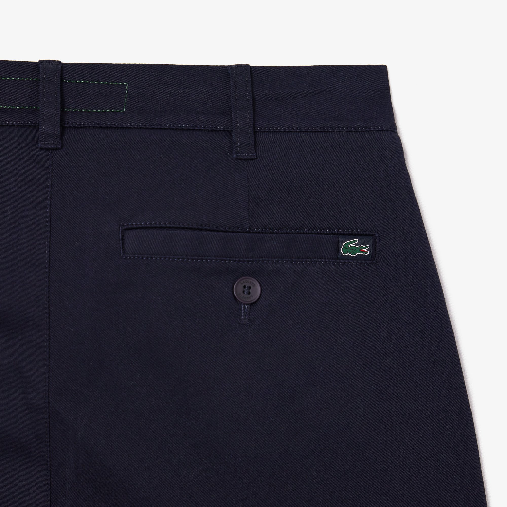 Quần Tây Lacoste Nam Ôm Dáng Chất Liệu Vải Cotton Co Dãn