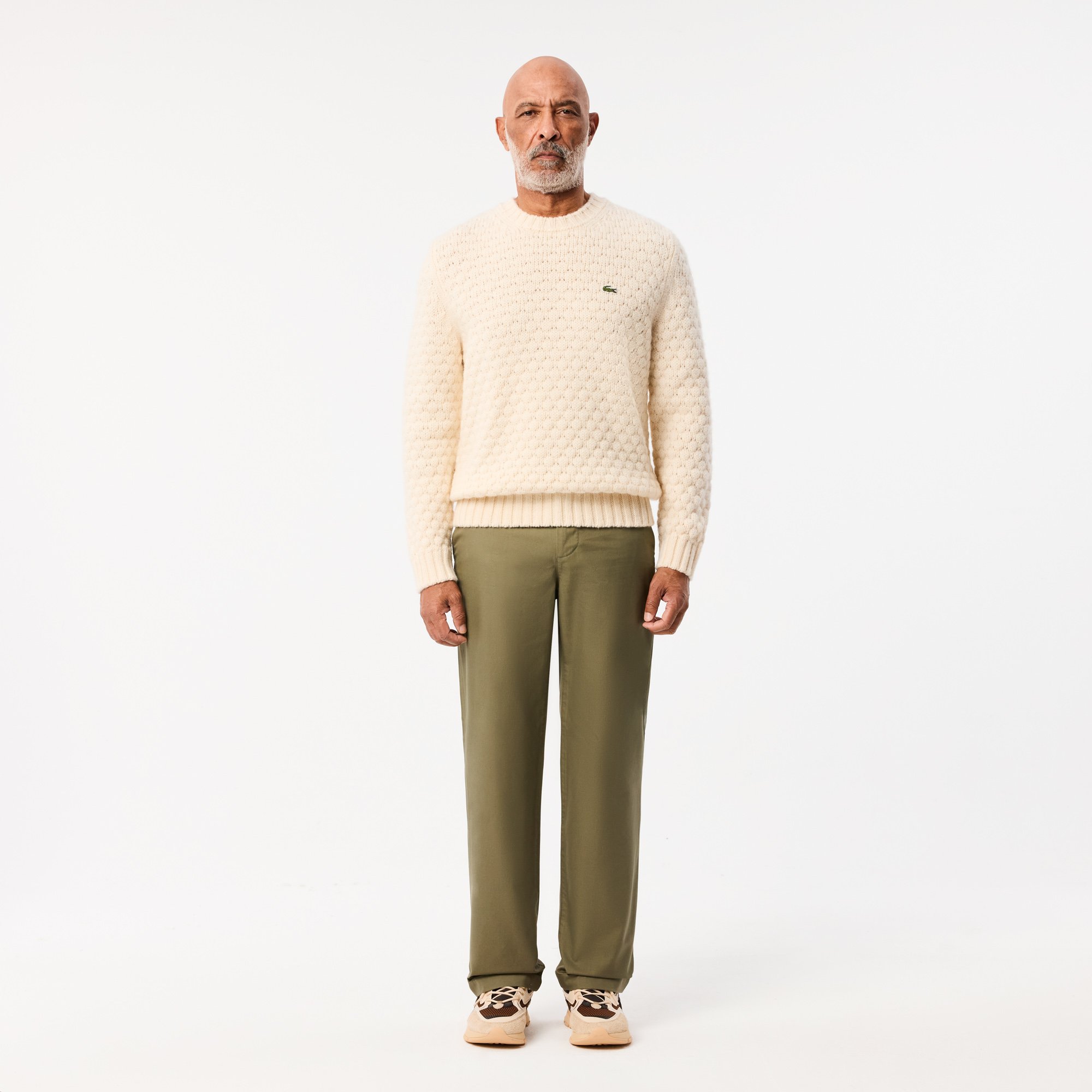 Quần Chino Lacoste Nam Ống Thẳng Chất Liệu Cotton Twill