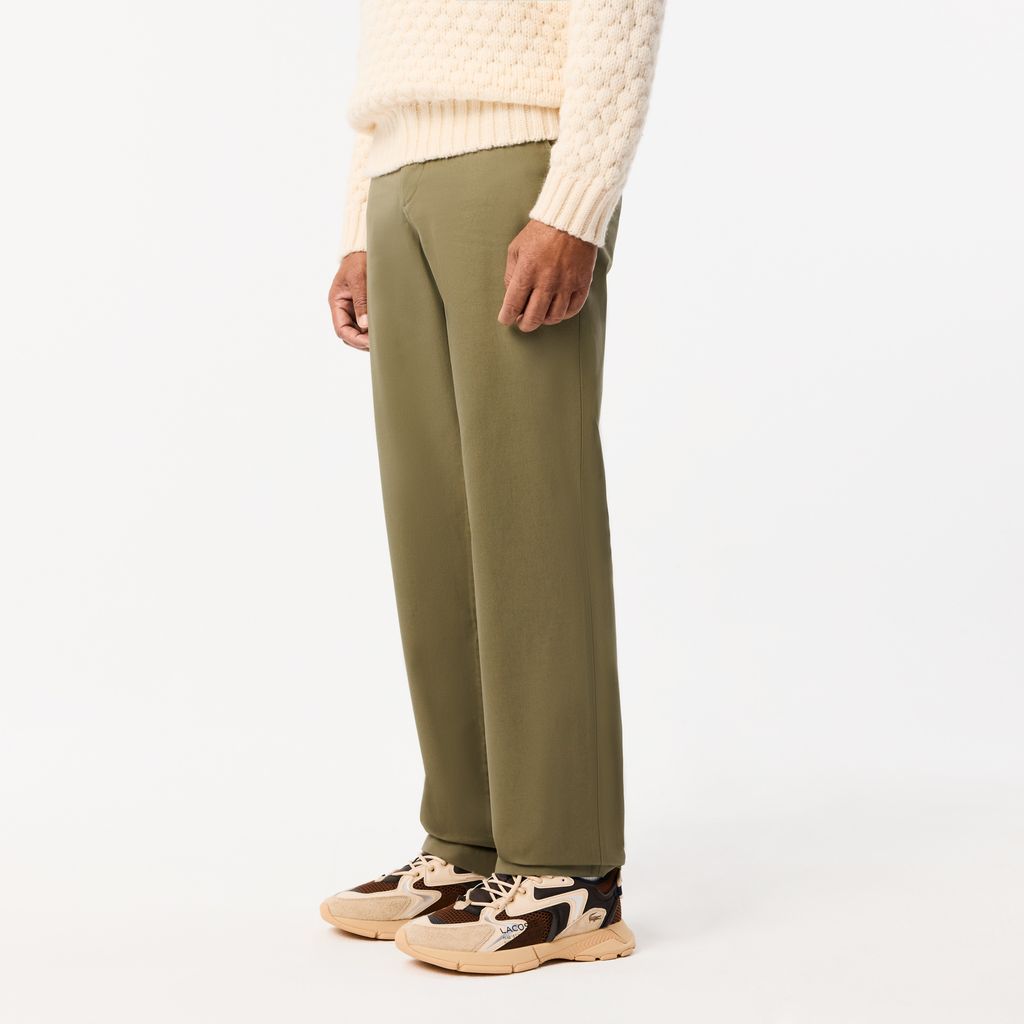Quần Chino Lacoste Nam Ống Thẳng Chất Liệu Cotton Twill