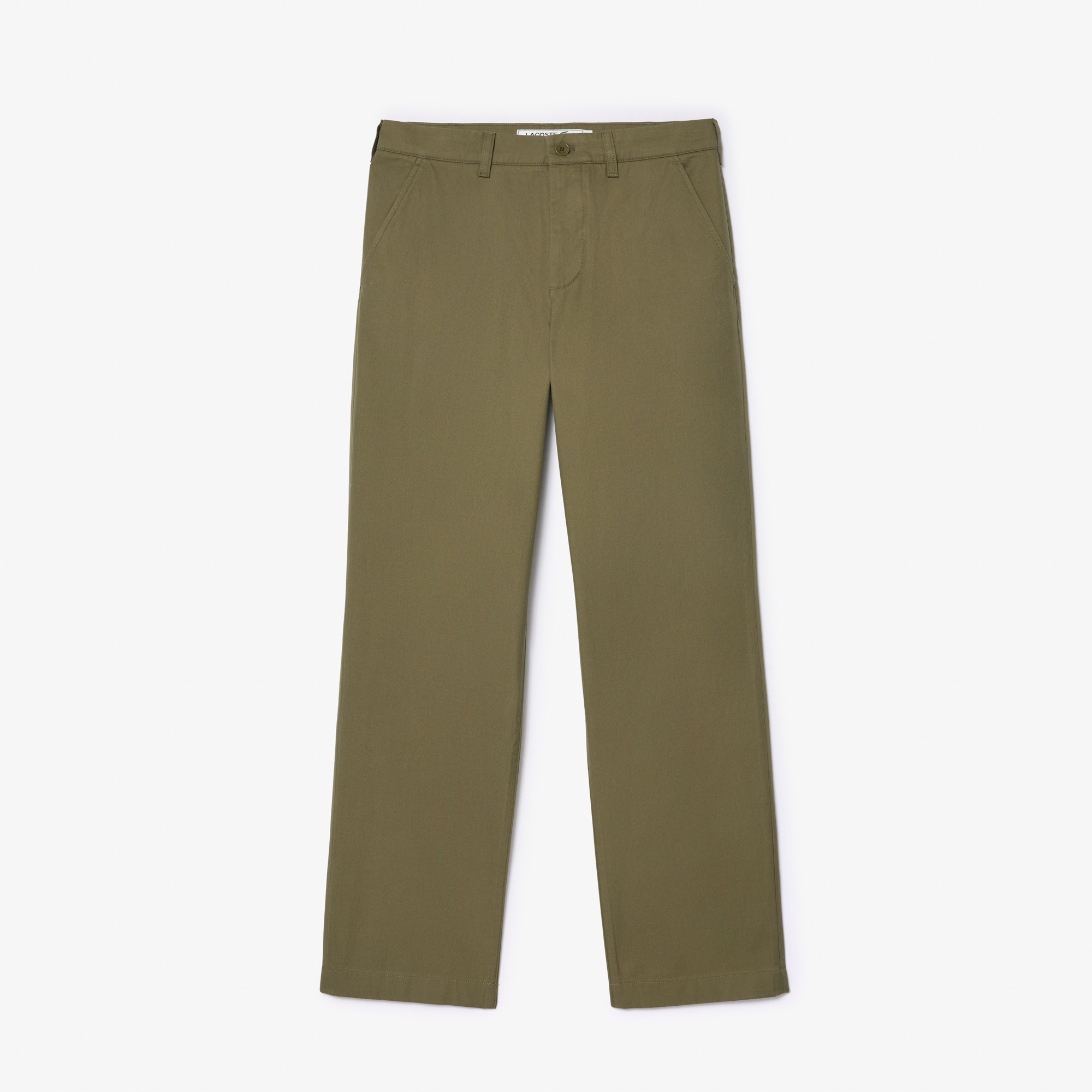 Quần Chino Lacoste Nam Ống Thẳng Chất Liệu Cotton Twill