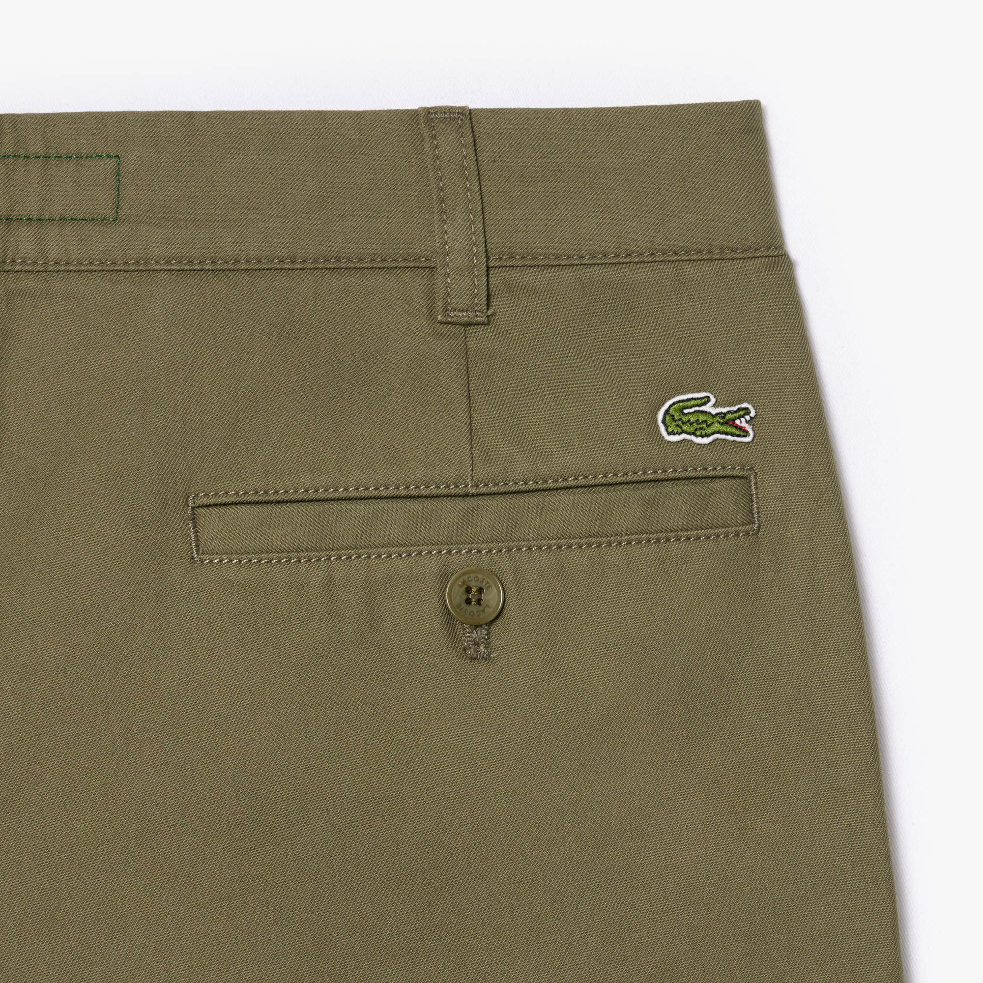 Quần Chino Lacoste Nam Ống Thẳng Chất Liệu Cotton Twill