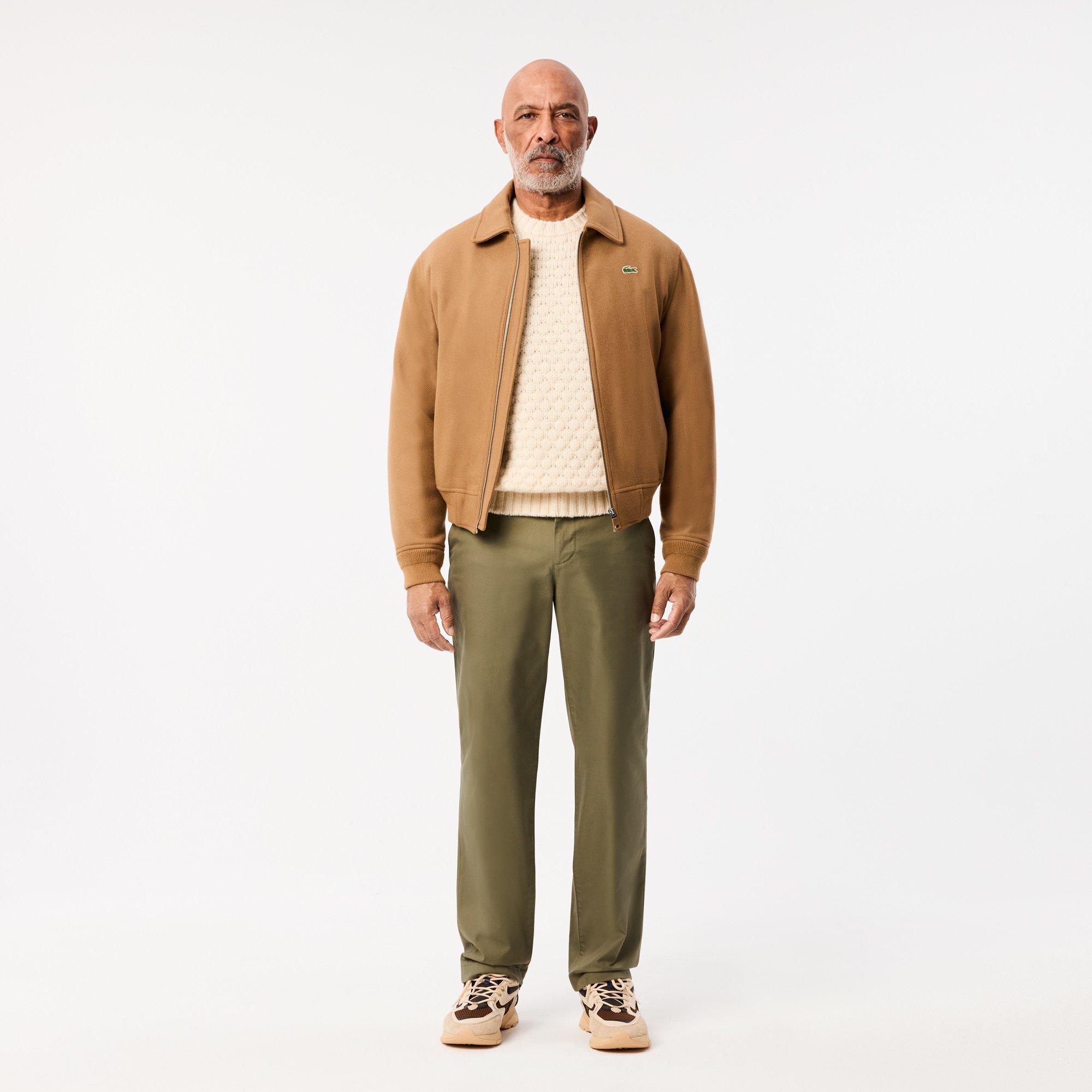 Quần Chino Lacoste Nam Ống Thẳng Chất Liệu Cotton Twill