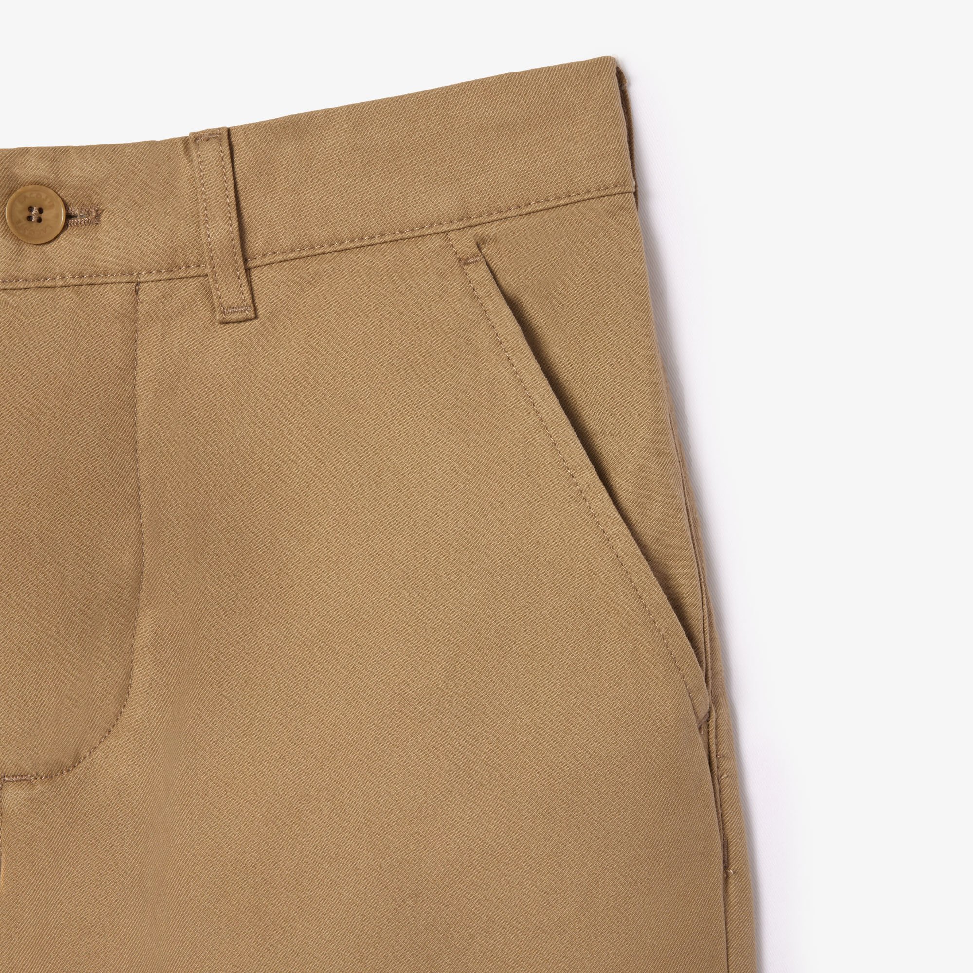 Quần Chino Lacoste Nam Ống Thẳng Chất Liệu Cotton Twill