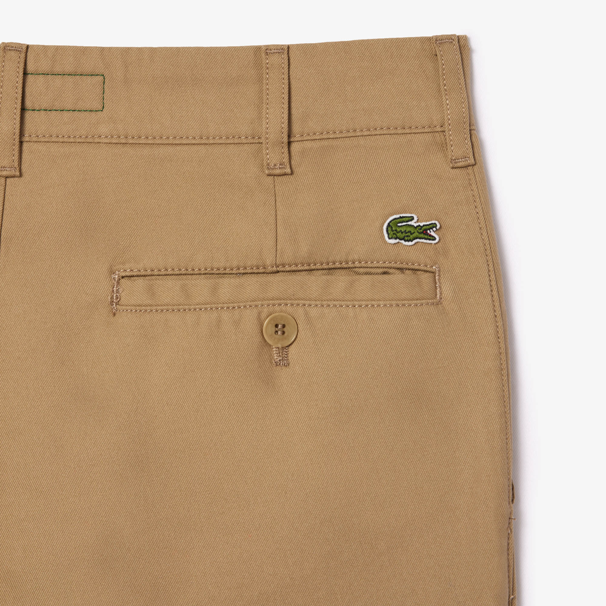 Quần Chino Lacoste Nam Ống Thẳng Chất Liệu Cotton Twill