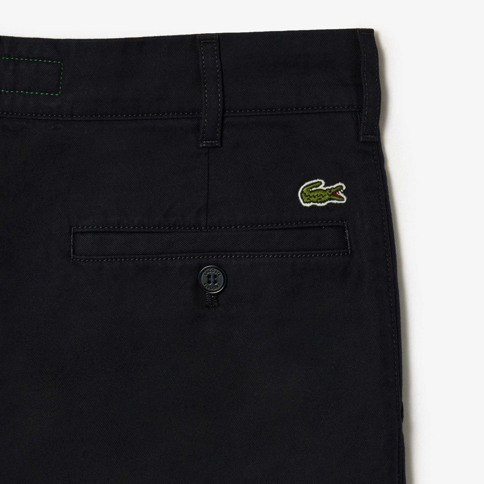 Quần Chino Lacoste Nam Ống Thẳng Chất Liệu Cotton Twill