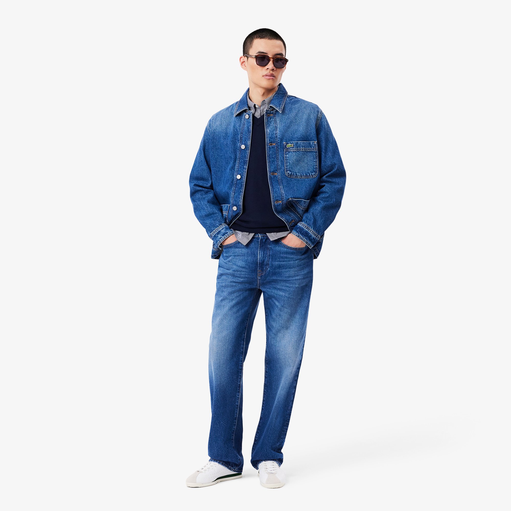 Quần Jean Dài Lacoste Nam Ống Đứng 5 Túi