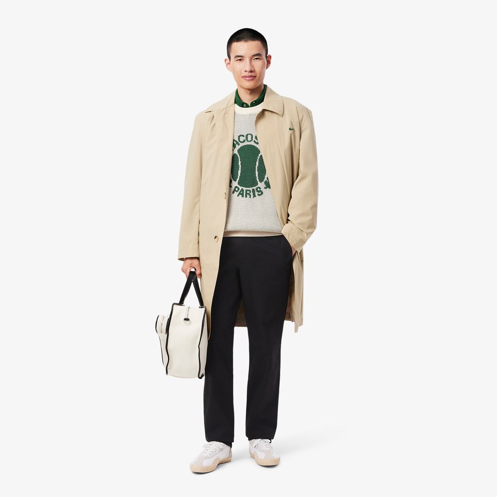 Quần Dài Lacoste Nam Ống Suông Chất Liệu Gabardine Chinos
