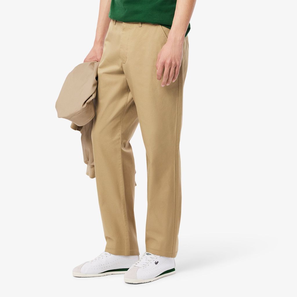 Quần Dài Lacoste Nam Ống Suông Chất Liệu Gabardine Chinos