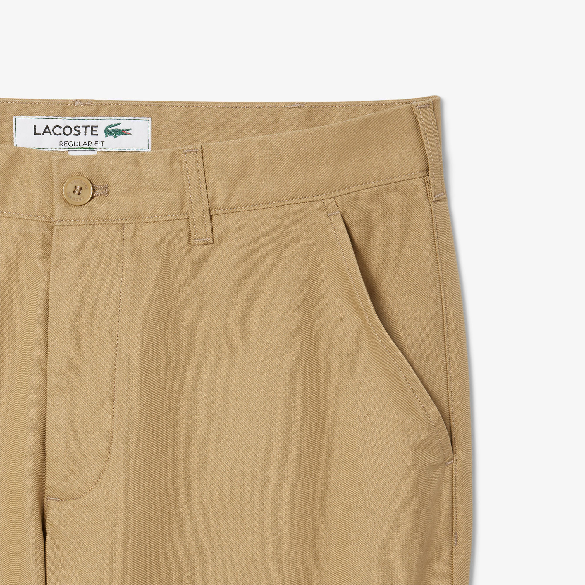 Quần Dài Lacoste Nam Ống Suông Chất Liệu Gabardine Chinos