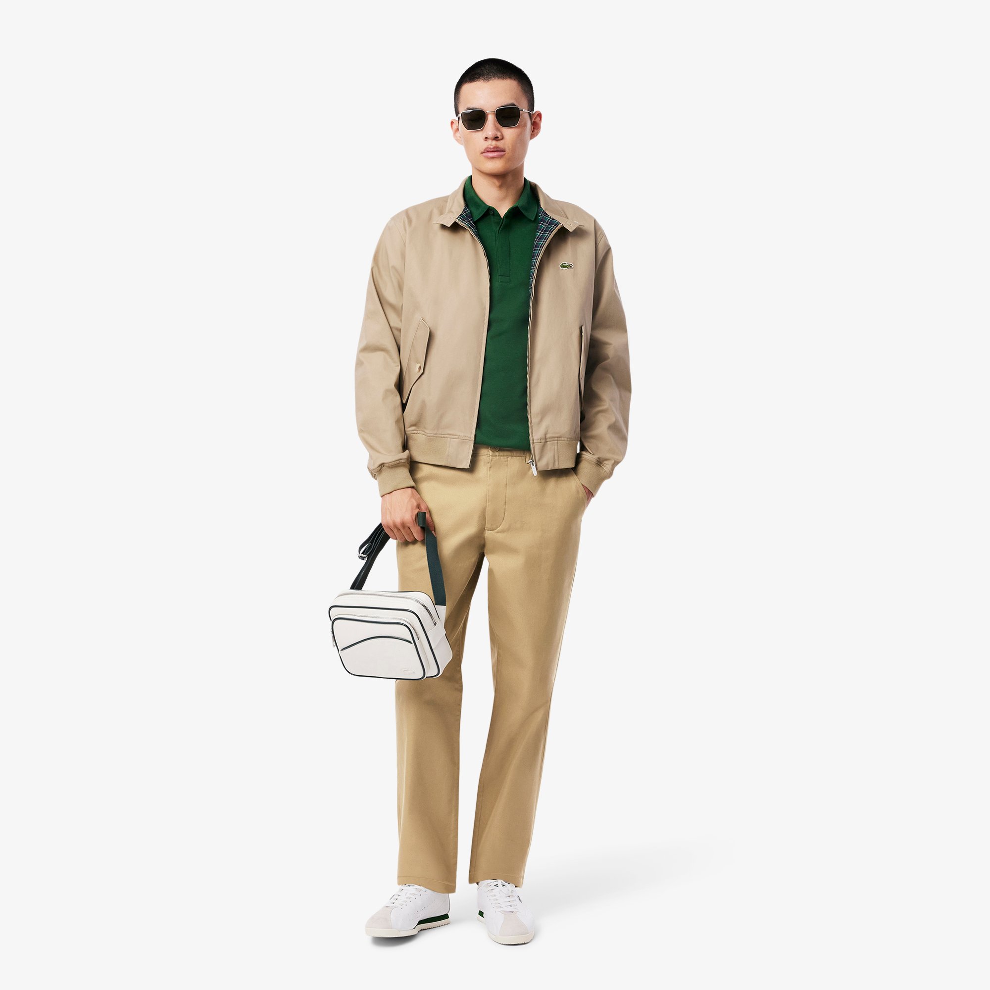 Quần Dài Lacoste Nam Ống Suông Chất Liệu Gabardine Chinos