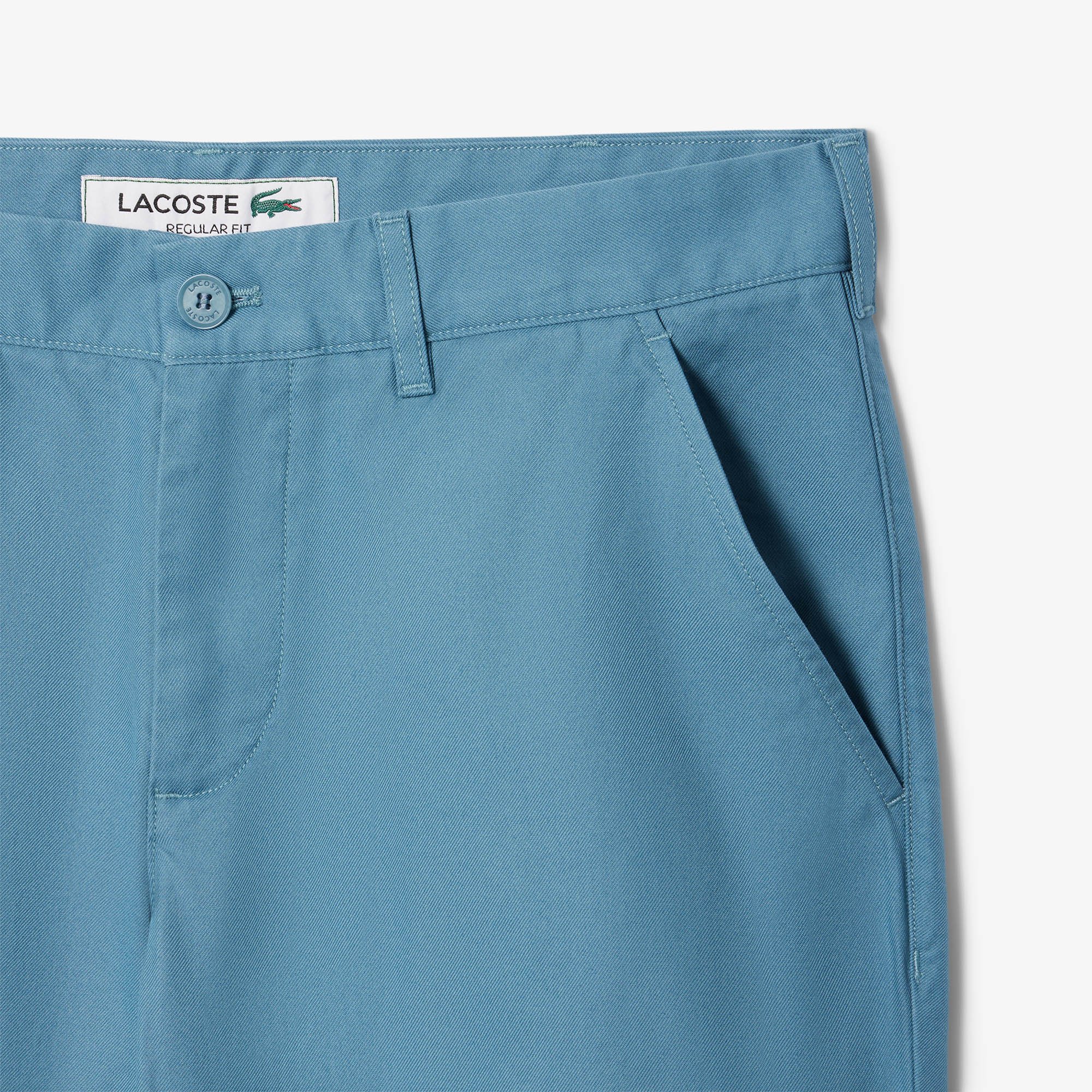Quần Dài Lacoste Nam Ống Suông Chất Liệu Gabardine Chinos