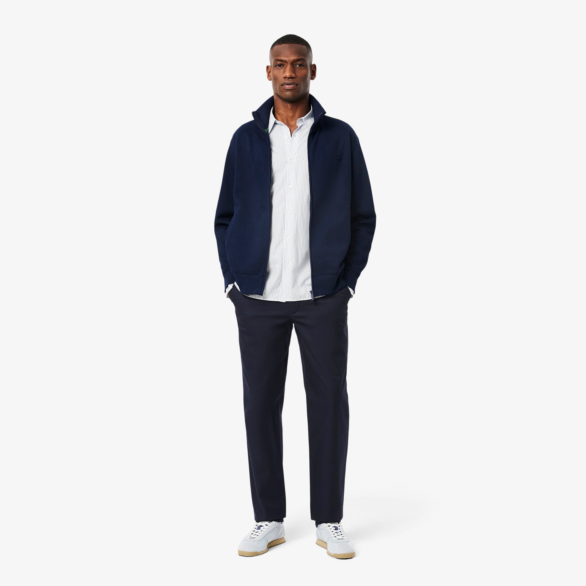 Quần Dài Lacoste Nam Ống Suông Chất Liệu Gabardine Chinos