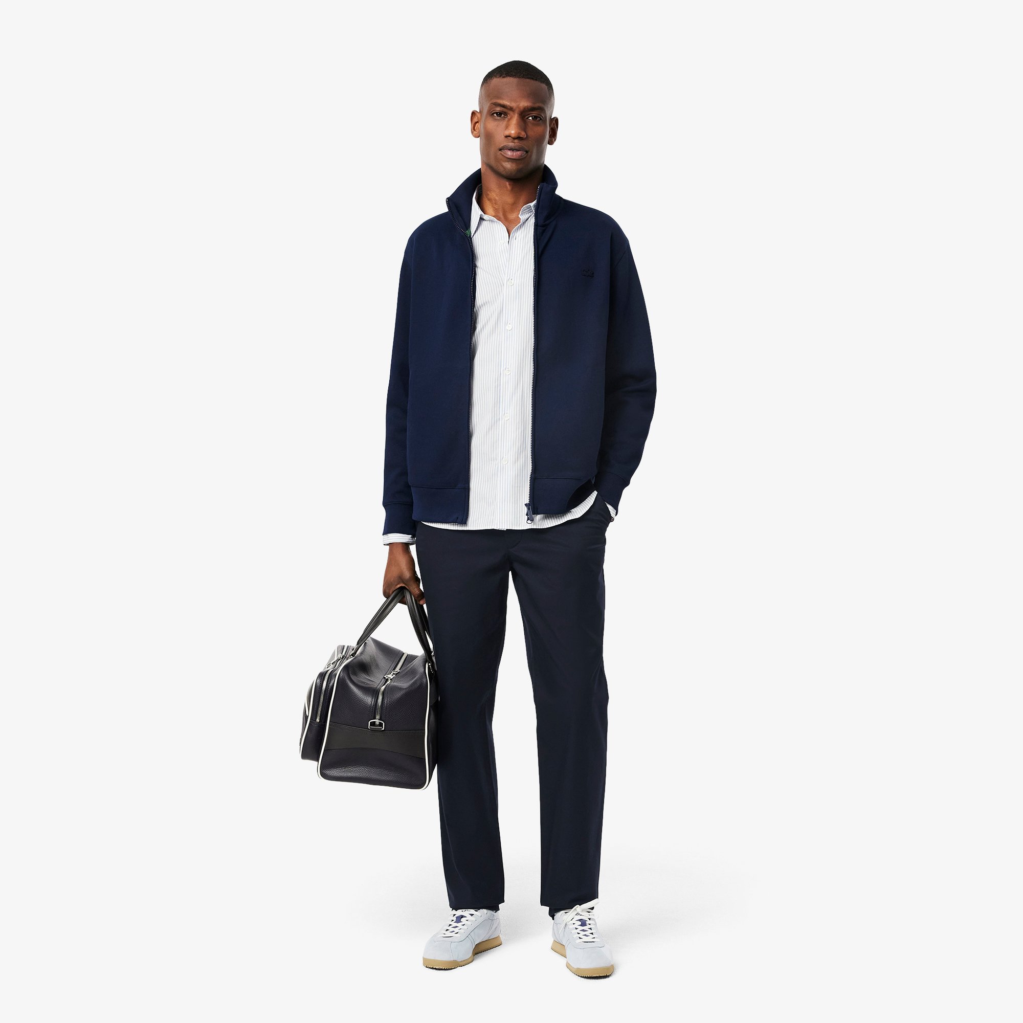 Quần Dài Lacoste Nam Ống Suông Chất Liệu Gabardine Chinos