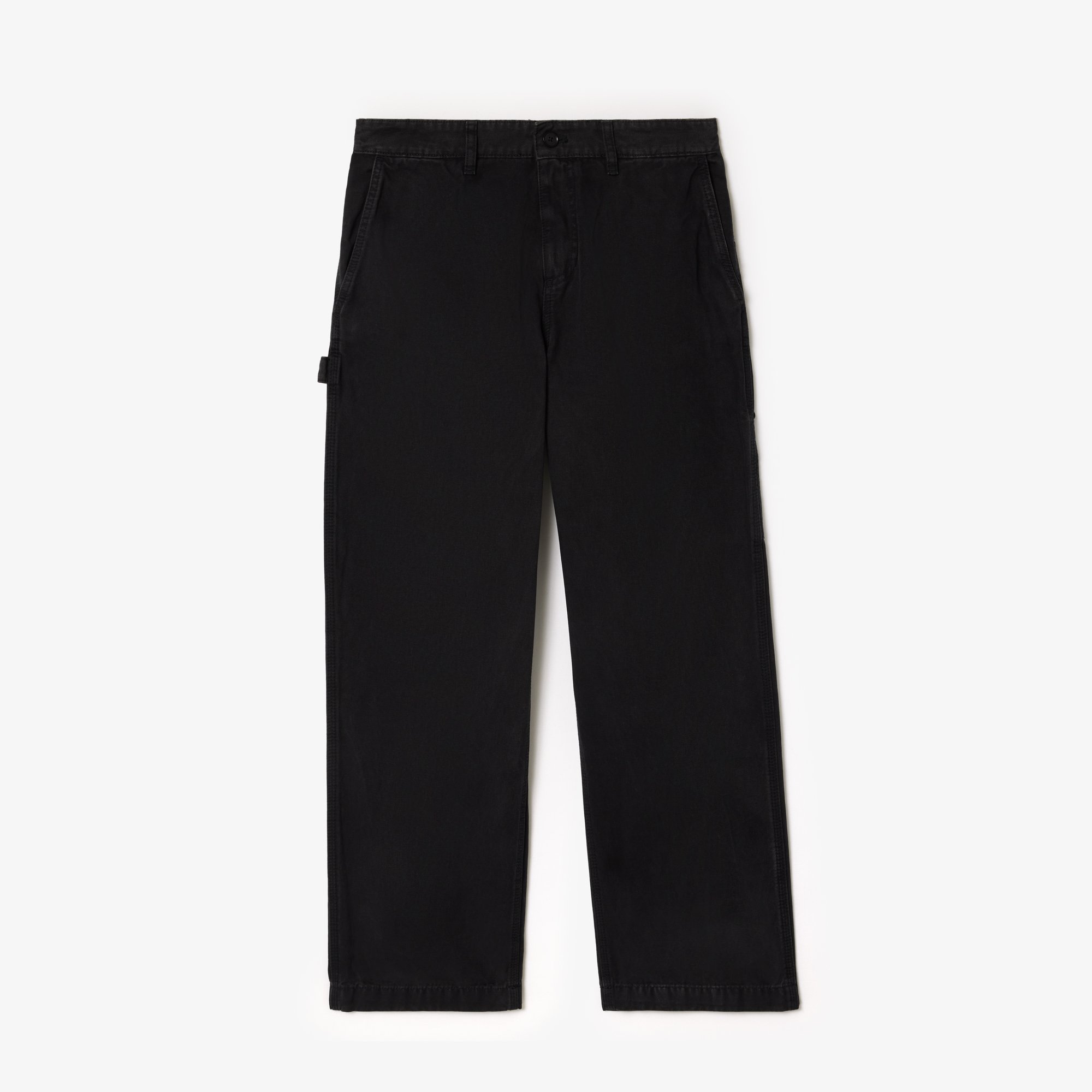 Quần Dài Lacoste Nam Dáng Rộng Ống Đứng Chất Liệu Cotton Canvas