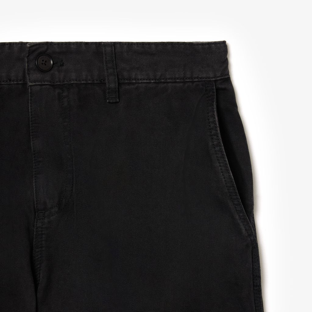 Quần Dài Lacoste Nam Dáng Rộng Ống Đứng Chất Liệu Cotton Canvas