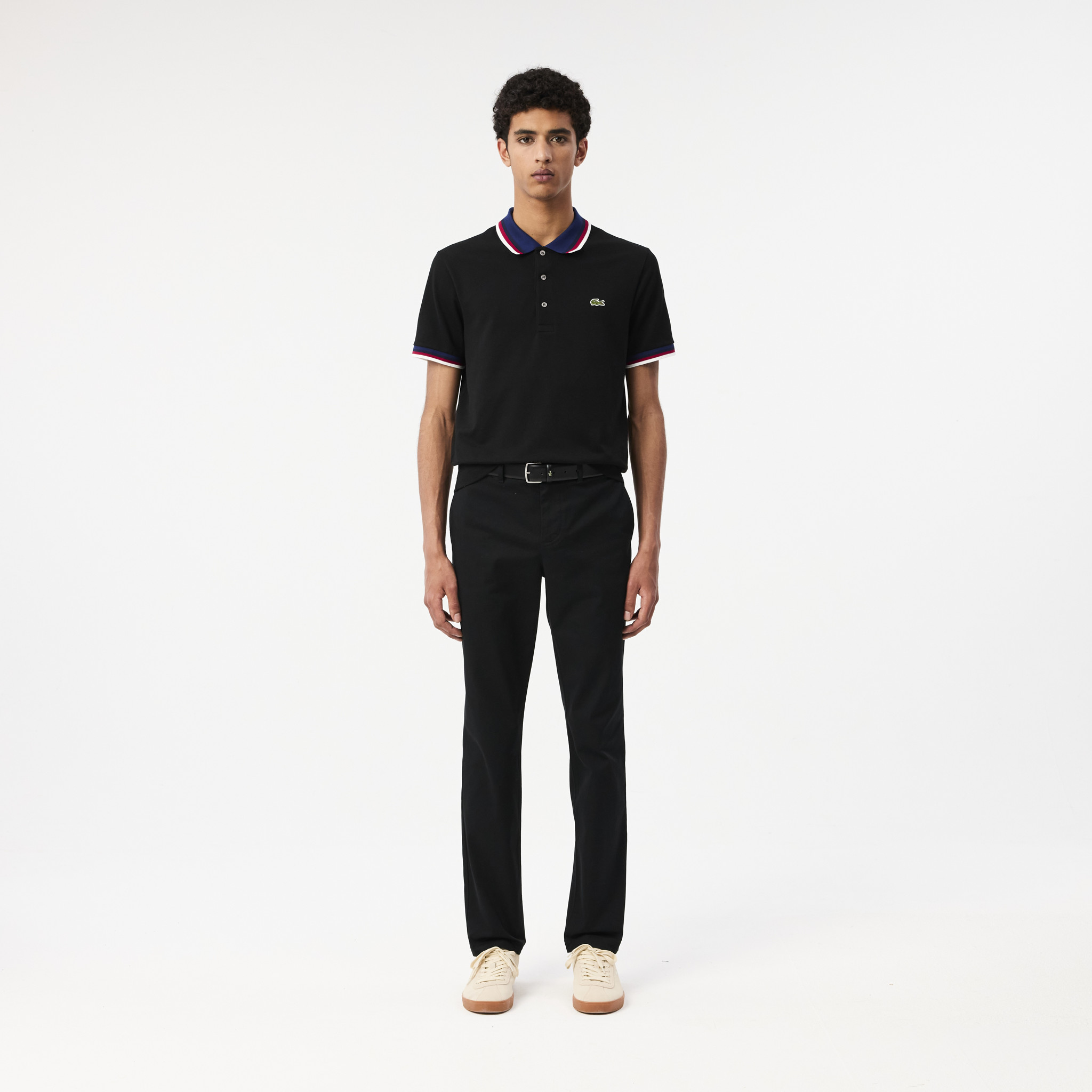 Quần Dài Lacoste Nam Ôm Dáng Chất Liệu Cotton Co Dãn