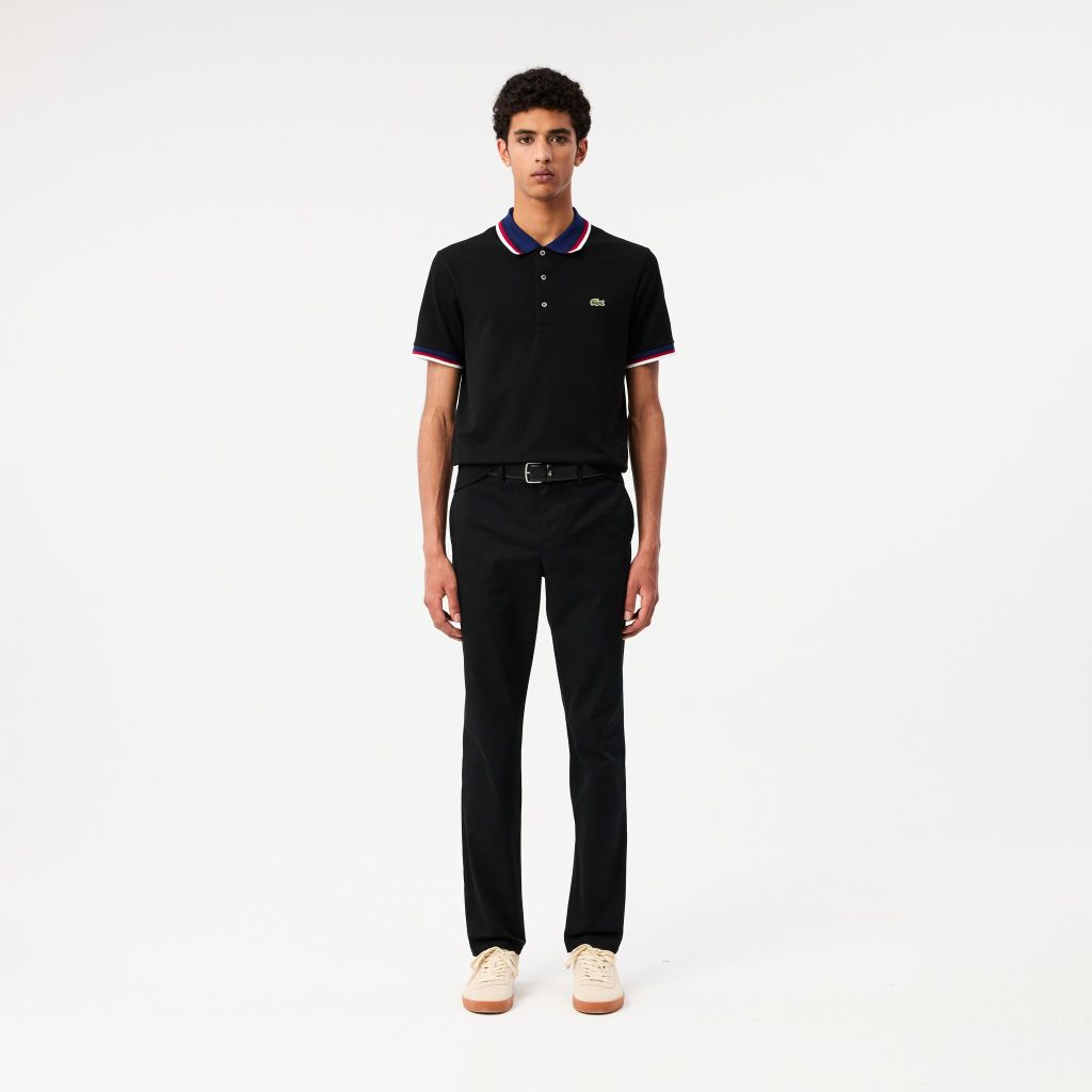 Quần Dài Lacoste Nam Ôm Dáng Chất Liệu Cotton Co Dãn
