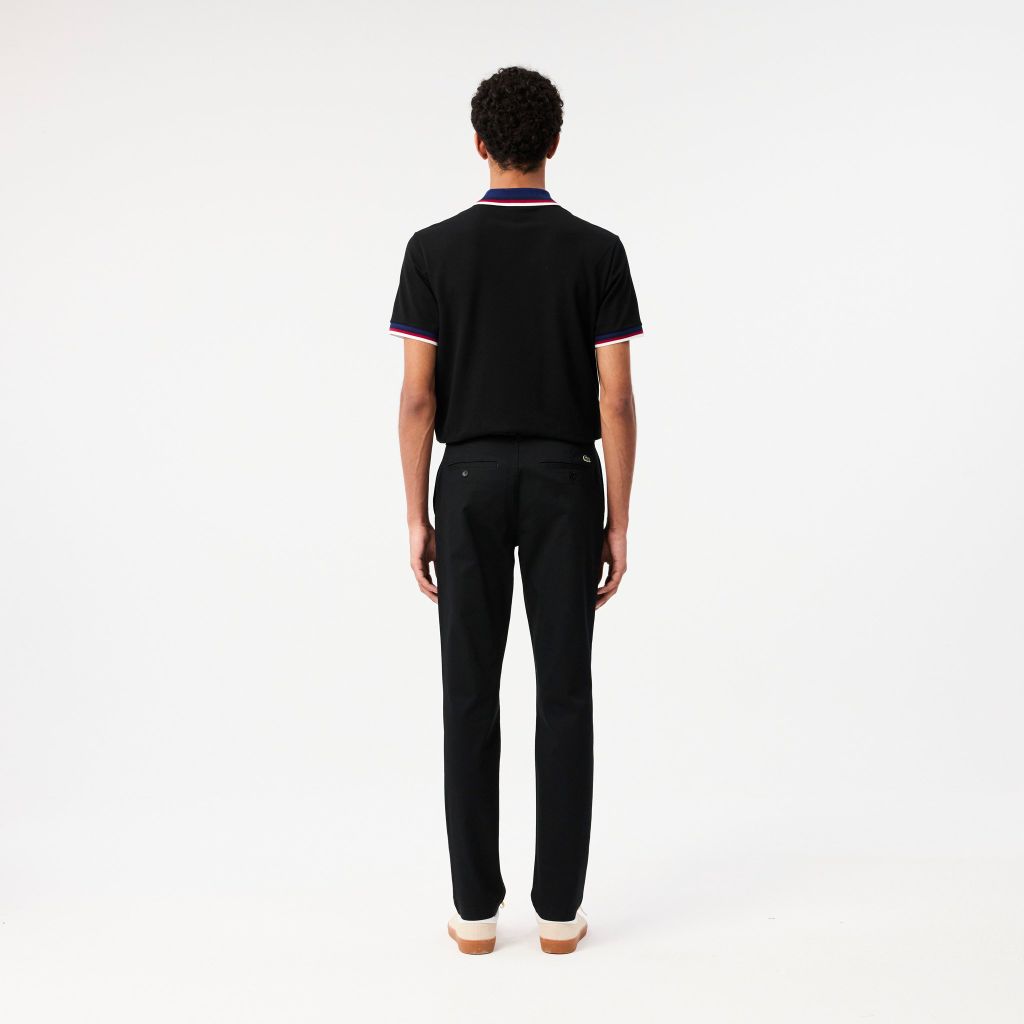 Quần Dài Lacoste Nam Ôm Dáng Chất Liệu Cotton Co Dãn