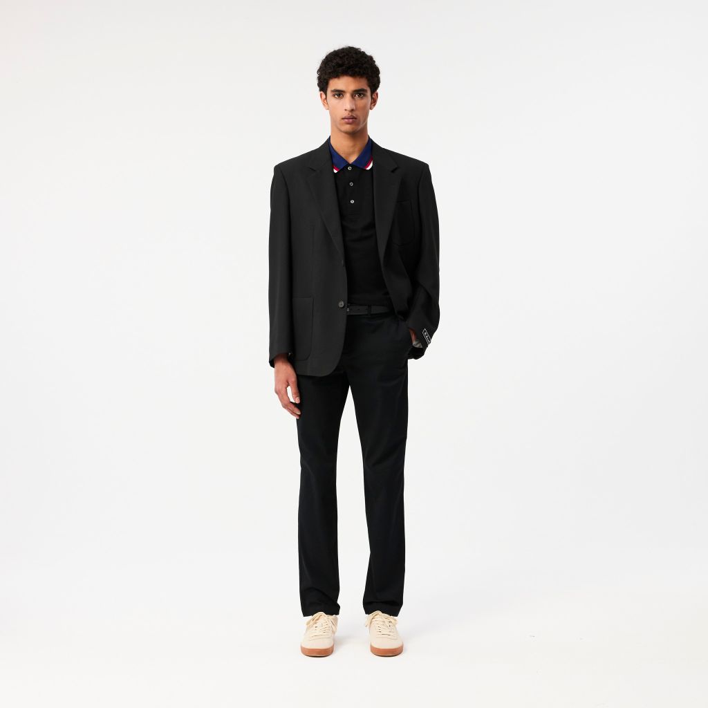 Quần Dài Lacoste Nam Ôm Dáng Chất Liệu Cotton Co Dãn