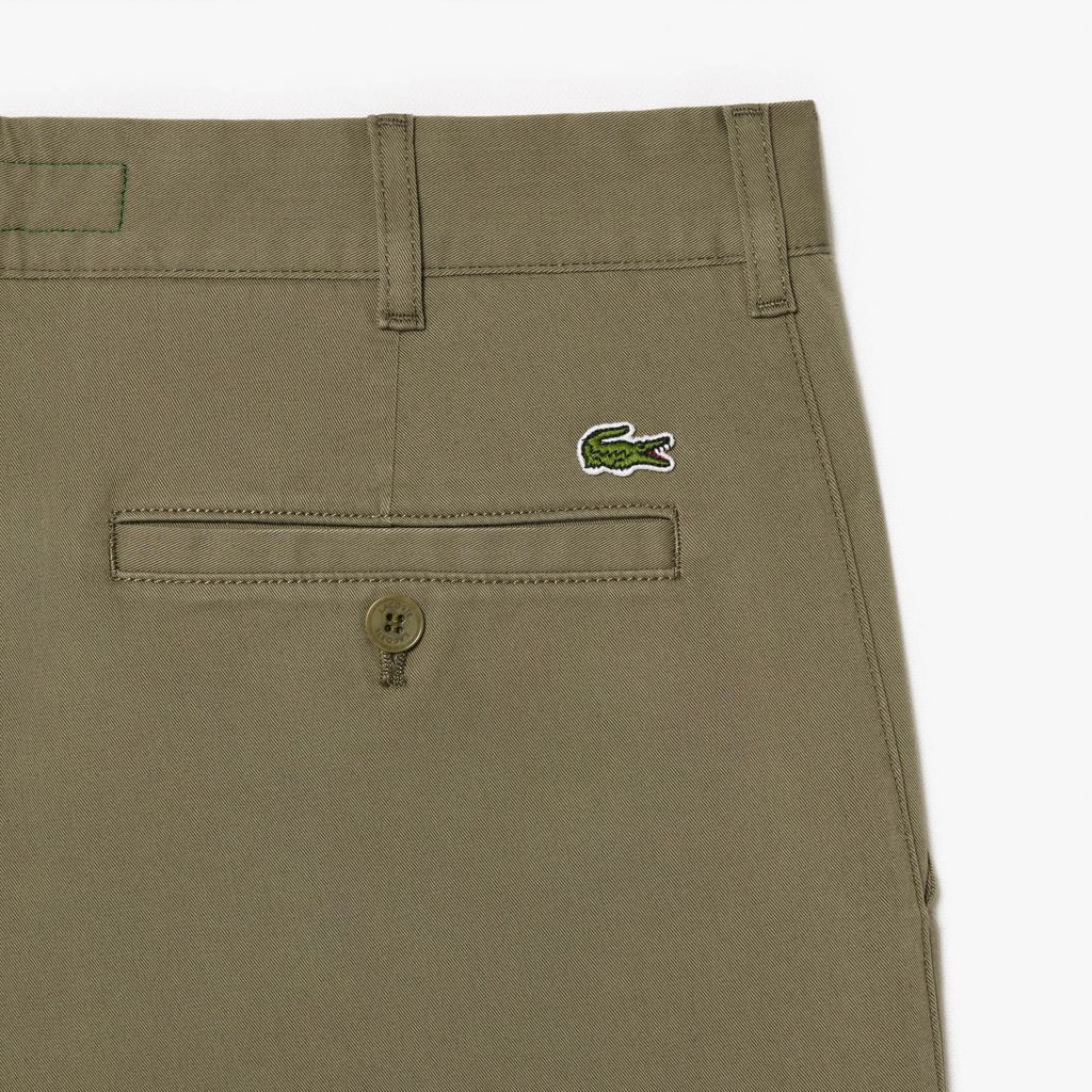 Quần Dài Lacoste Nam Ôm Dáng Chất Liệu Cotton Co Dãn