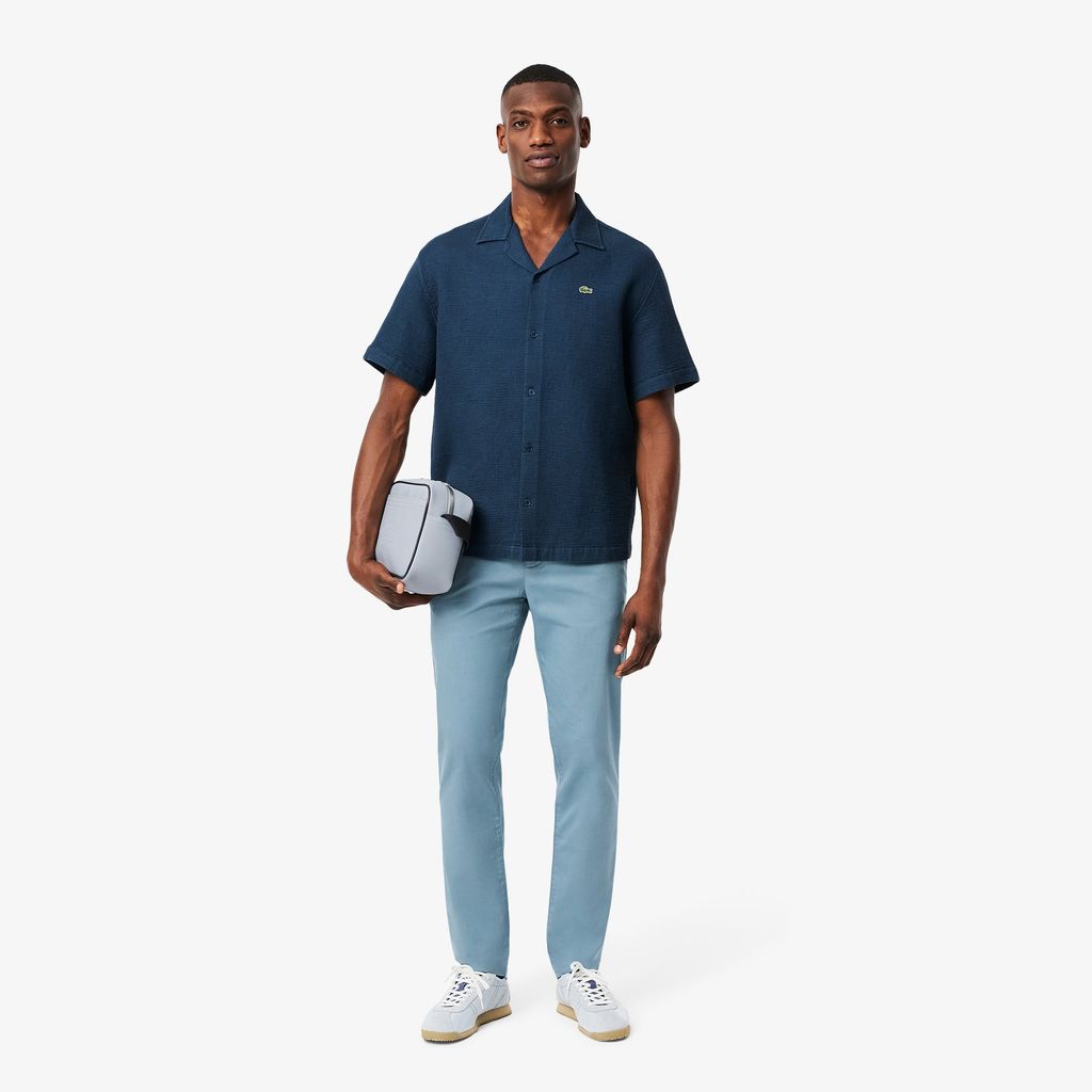 Quần Dài Lacoste Nam Ôm Dáng Chất Liệu Cotton Co Dãn