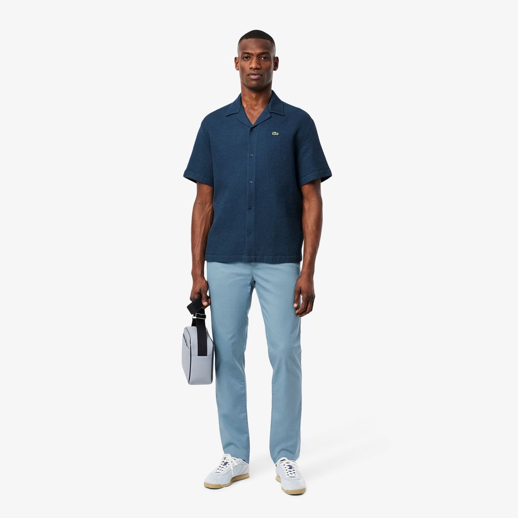 Quần Dài Lacoste Nam Ôm Dáng Chất Liệu Cotton Co Dãn