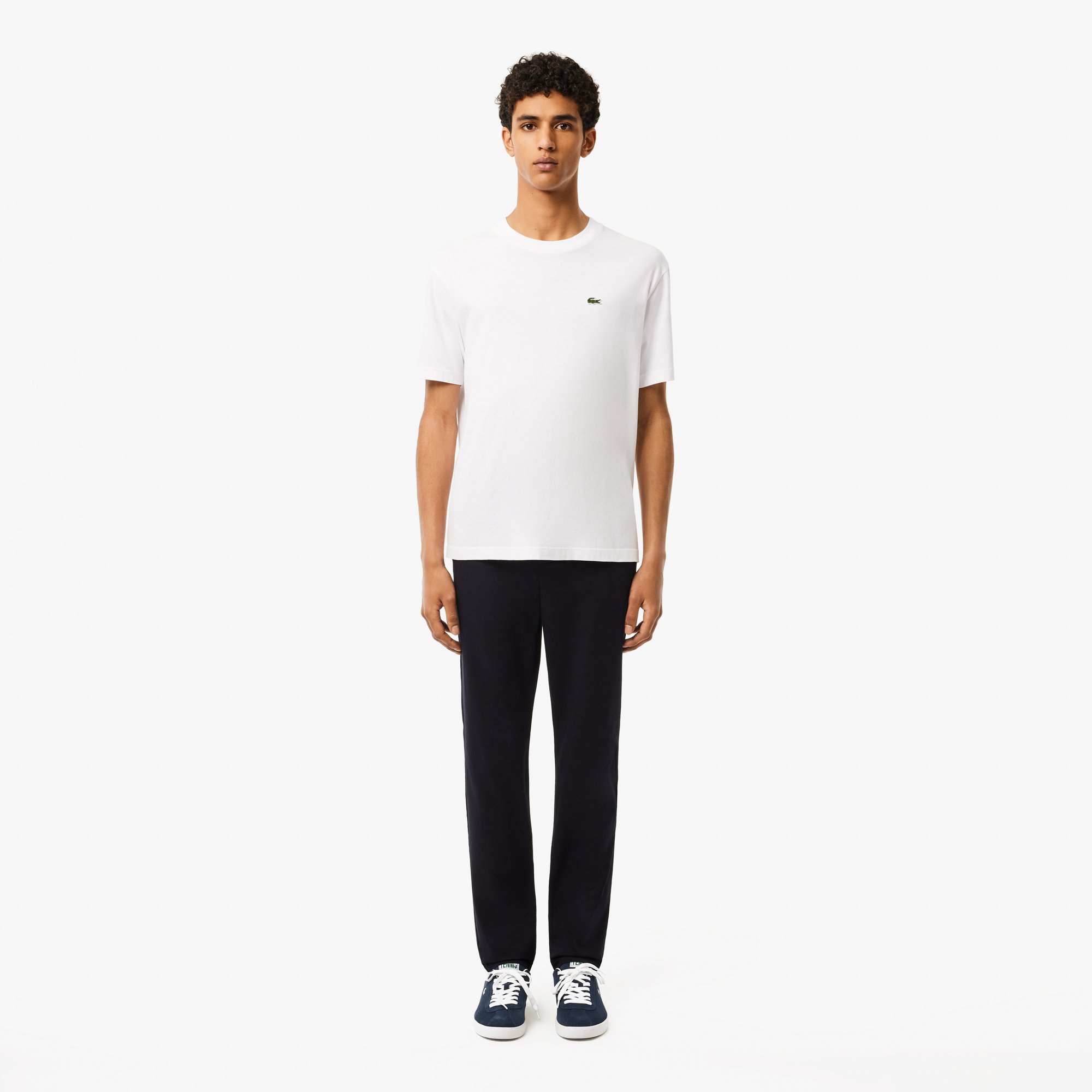Quần Dài Lacoste Nam Ôm Dáng Chất Liệu Cotton Co Dãn