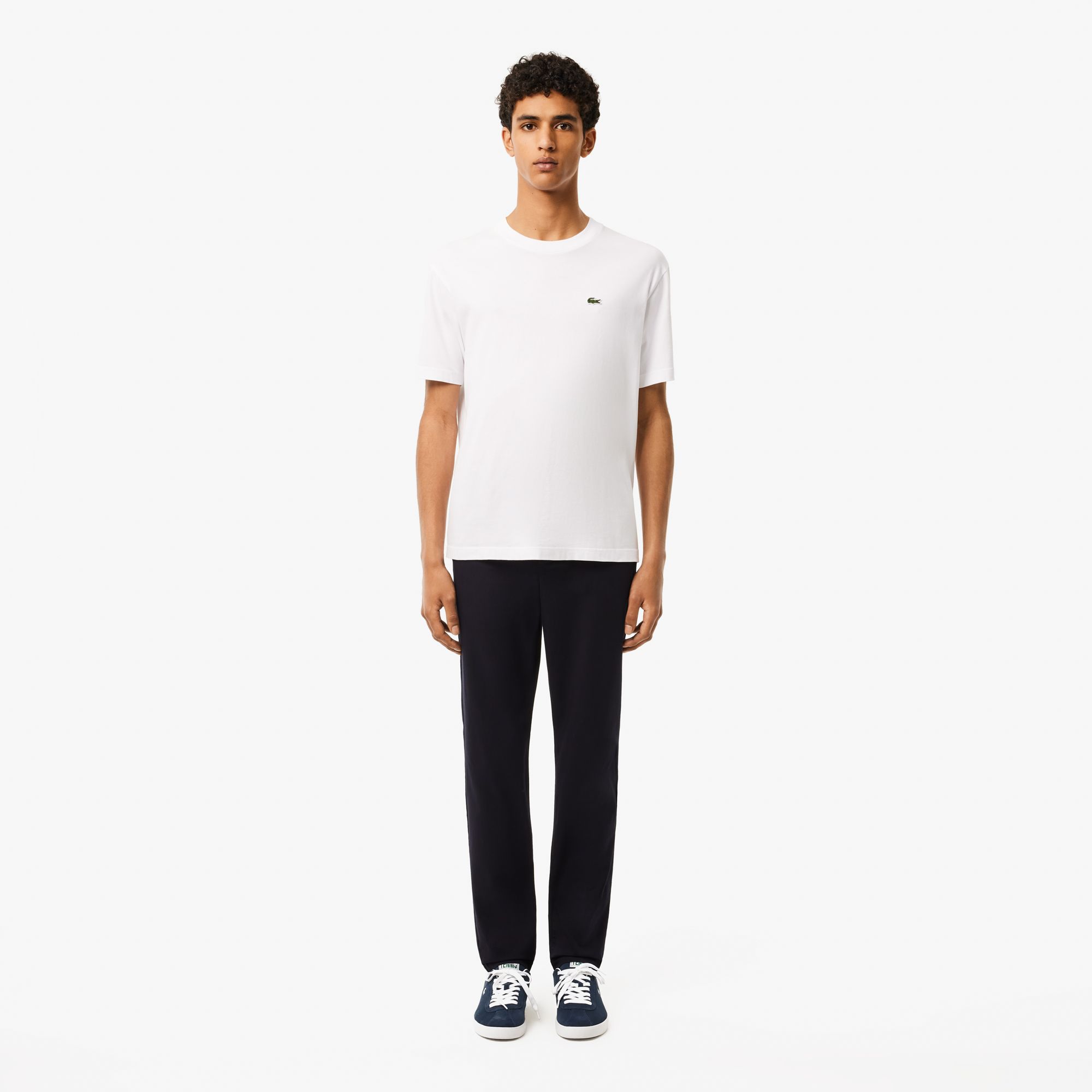 Quần Dài Lacoste Nam Ôm Dáng Chất Liệu Cotton Co Dãn