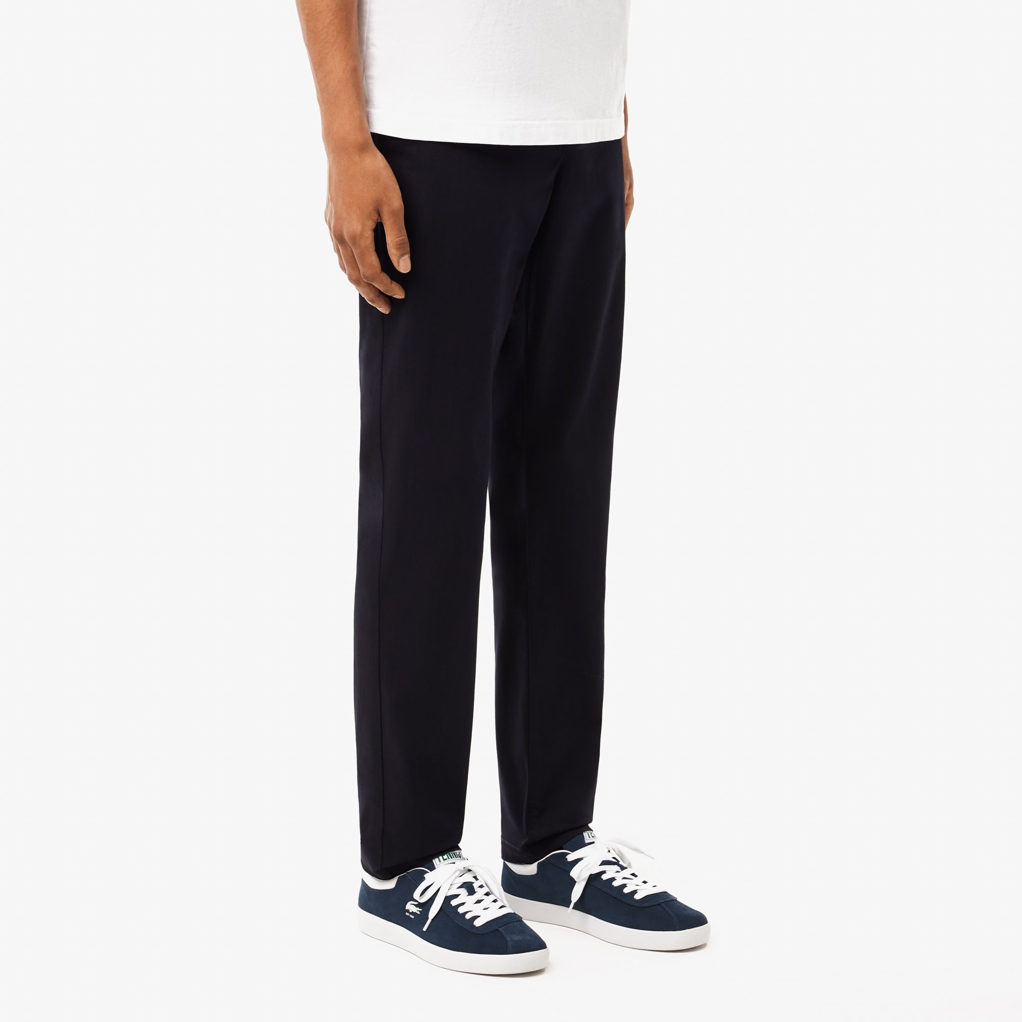 Quần Dài Lacoste Nam Ôm Dáng Chất Liệu Cotton Co Dãn
