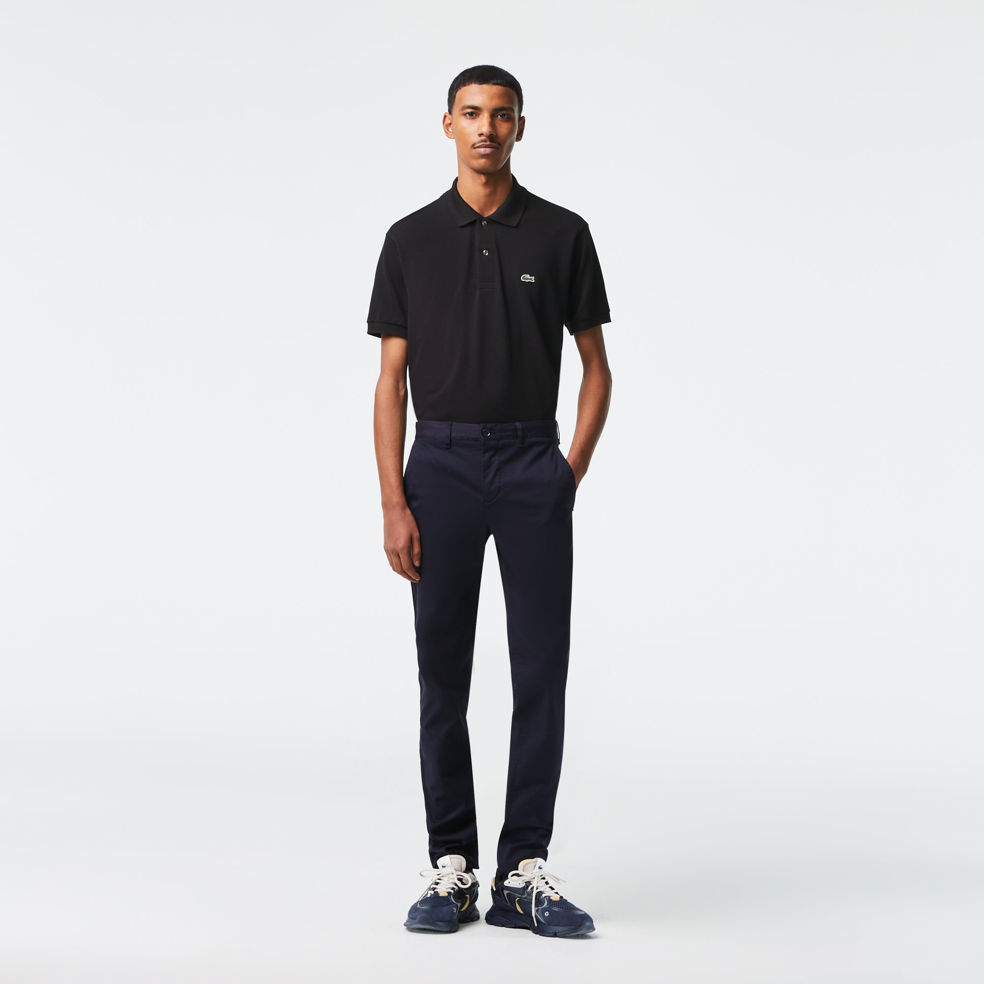 Quần Dài Lacoste Nam Chất Liệu Cotton Gabardine
