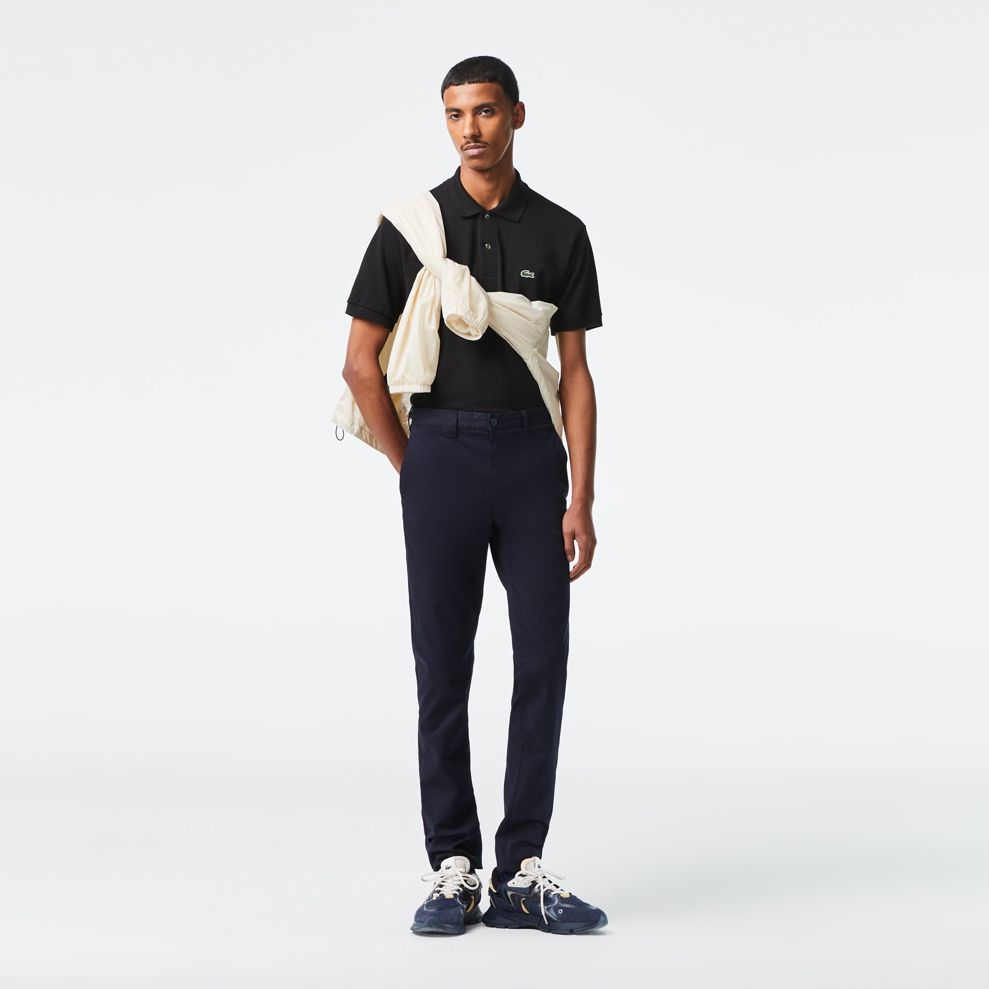 Quần Dài Lacoste Nam Chất Liệu Cotton Gabardine