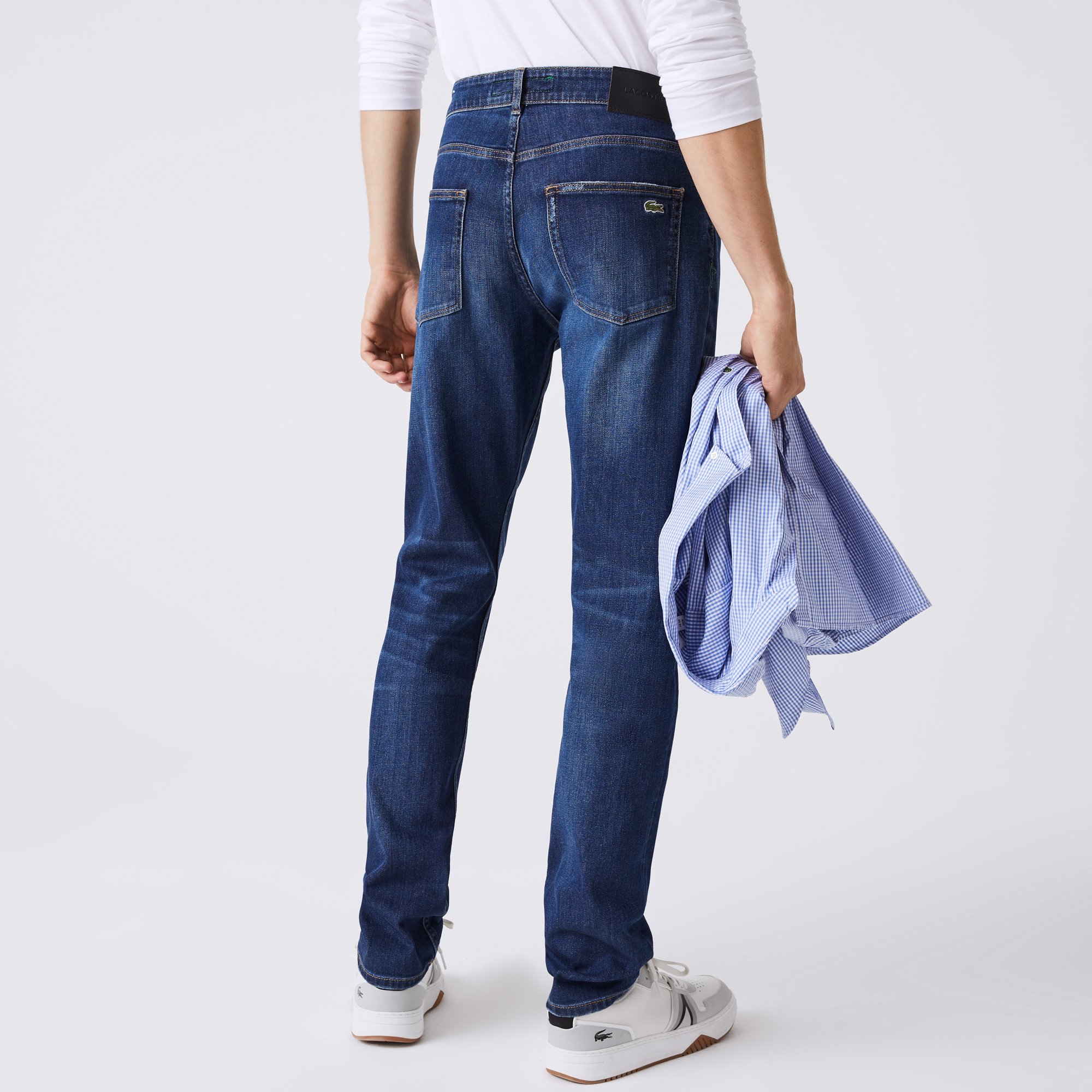 Quần Jeans Dài Lacoste Nam Thiết Kế 5 Túi
