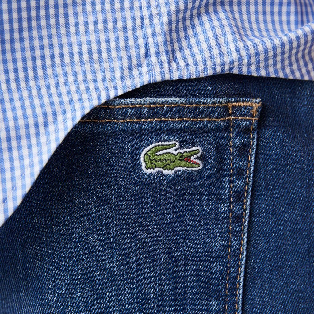 Quần Jeans Dài Lacoste Nam Thiết Kế 5 Túi