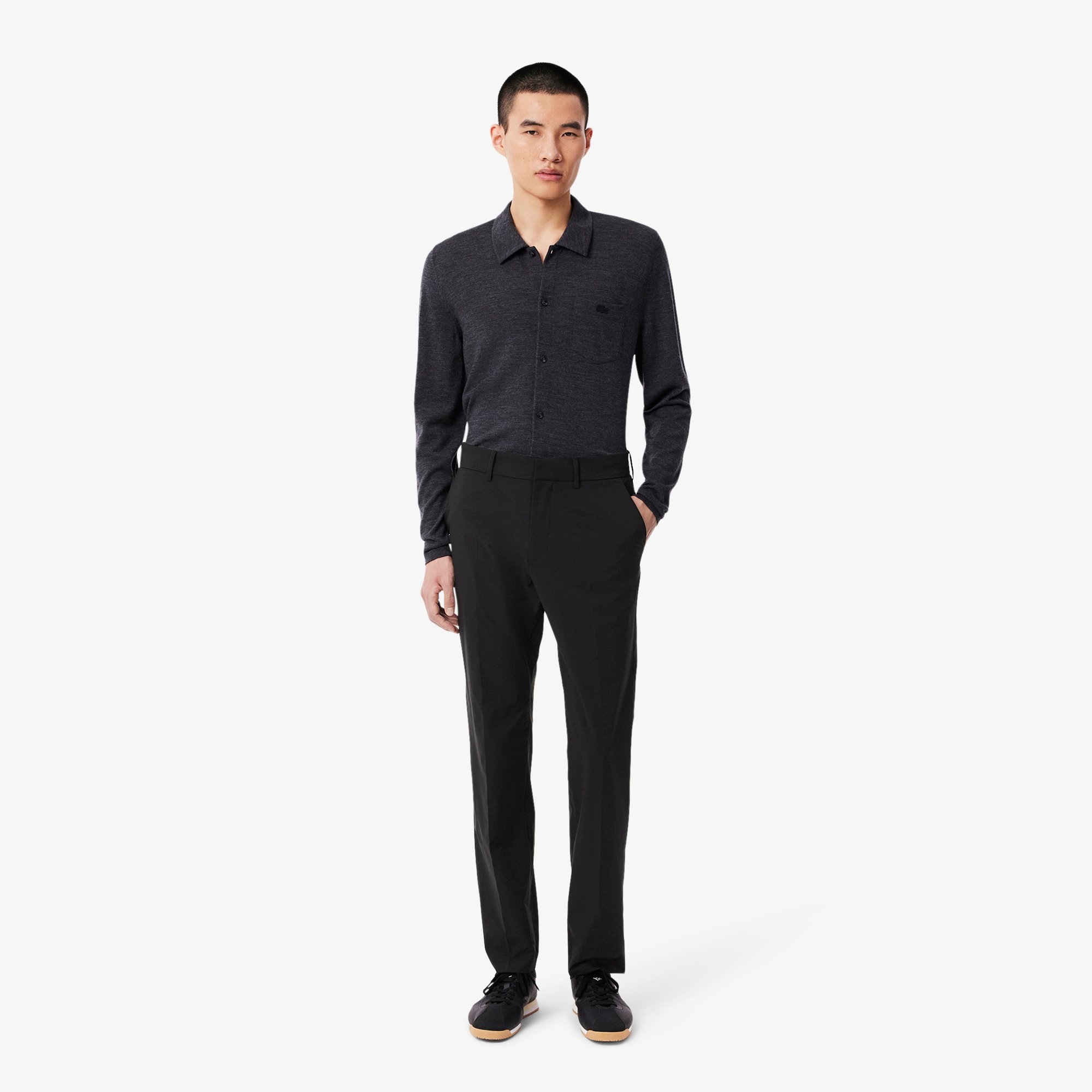 Quần Dài Lacoste Nam Ống Suông Chất Liệu Taffeta Chống Nước Nhẹ