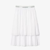 Váy Midi Xếp Ly Lacoste Nữ Họa Tiết Bất Đối Xứng
