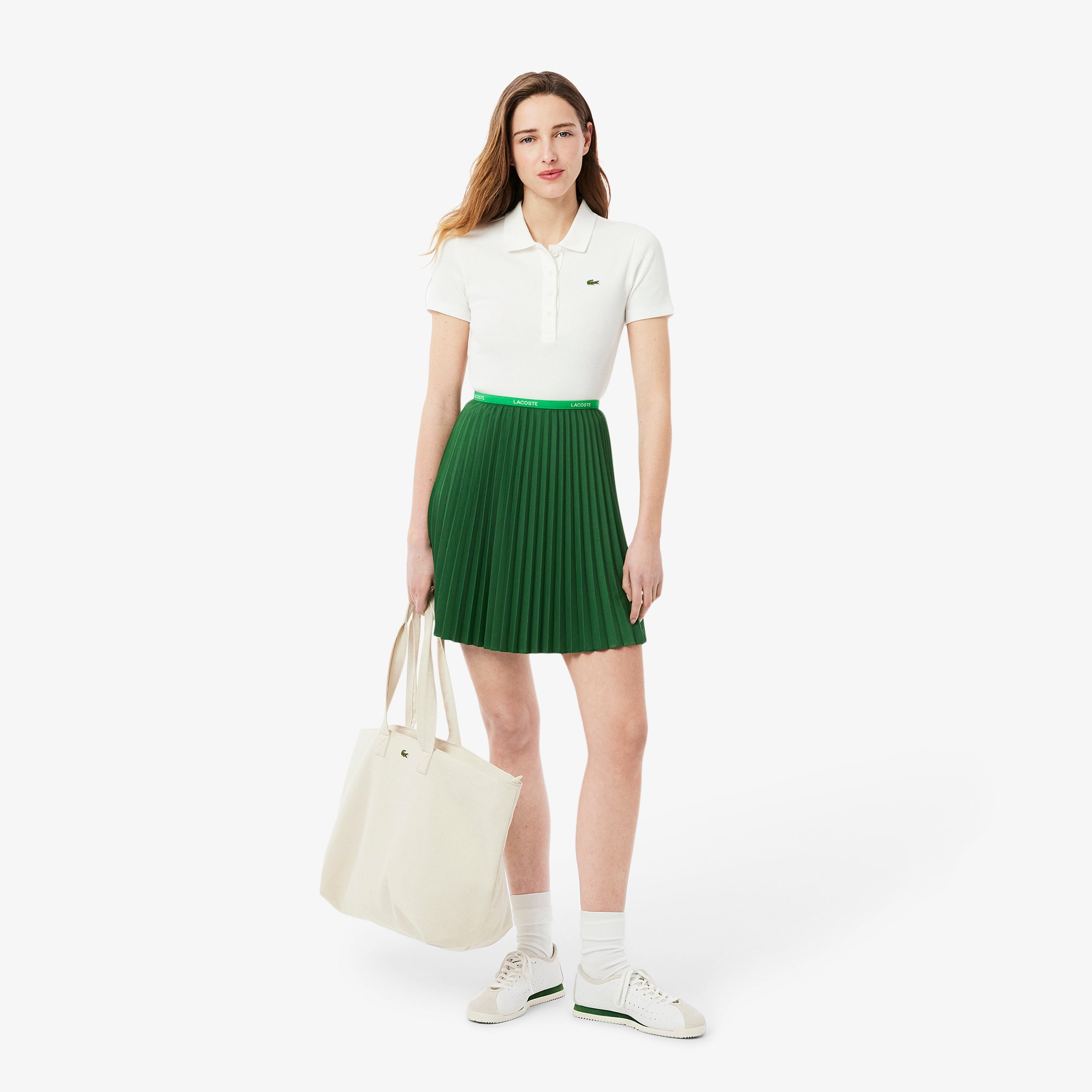 Váy Xếp Ly Lacoste Nữ Dáng Ngắn