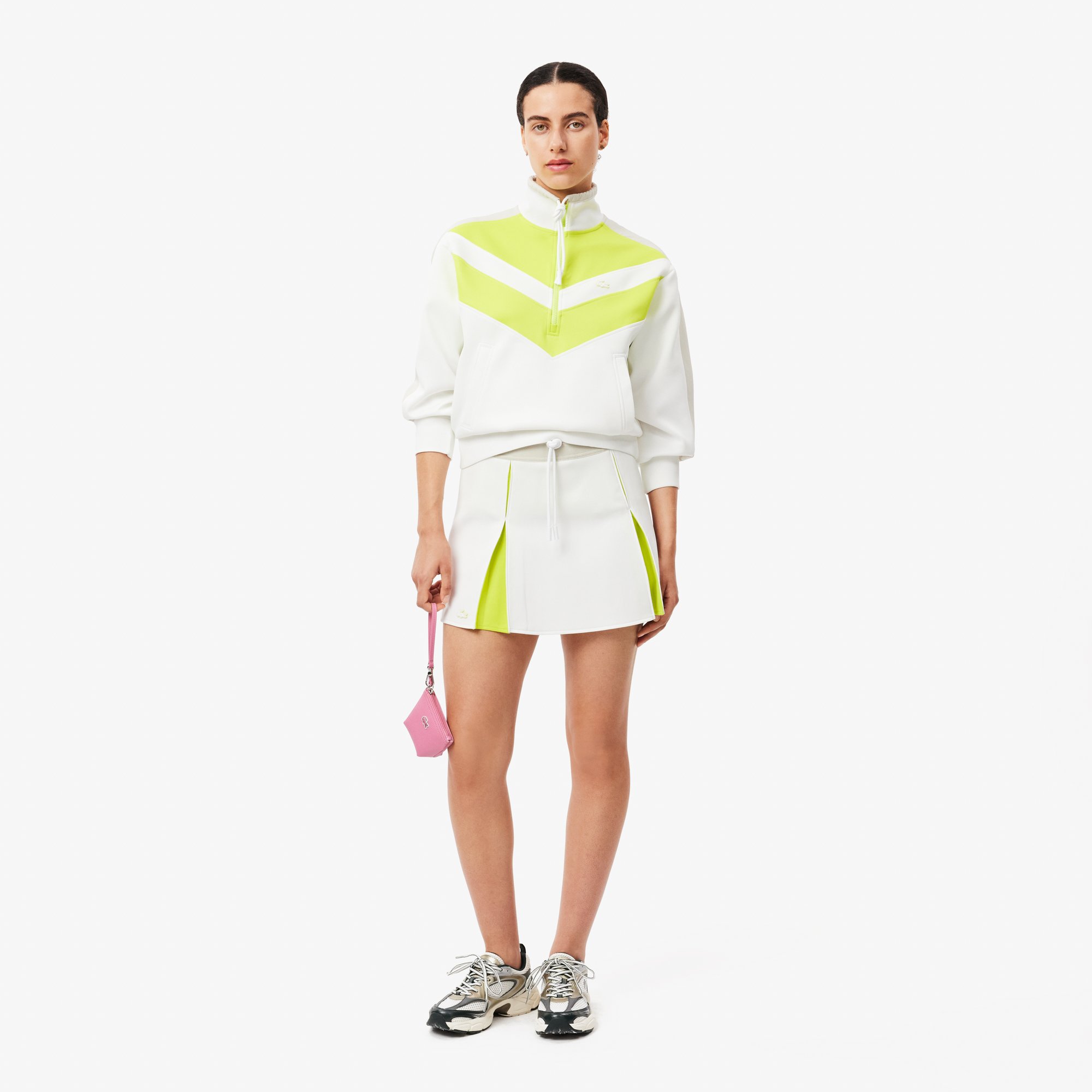 Váy Lacoste Nữ Có Dây Rút Điều Chỉnh Chất Vải Interlock
