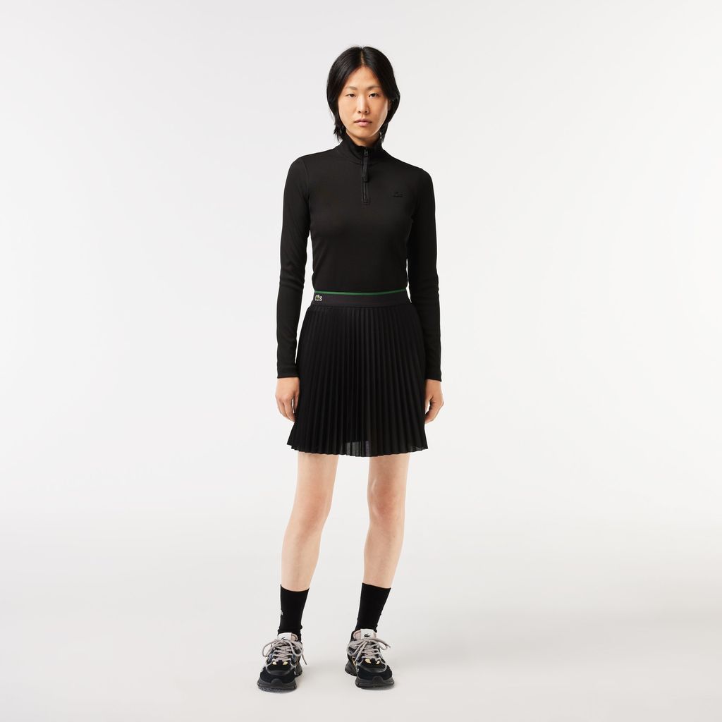 Váy Ngắn Lacoste Nữ Lưng Thun Xếp Ly