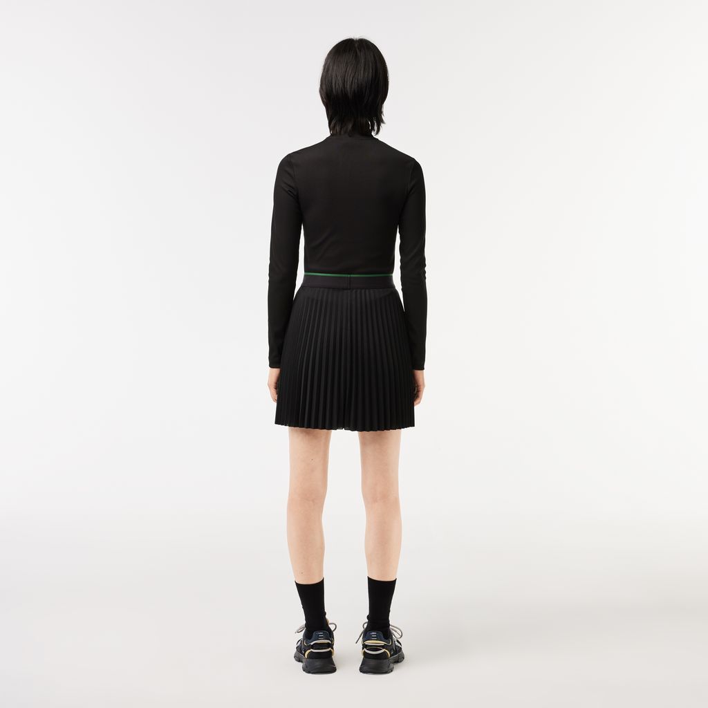 Váy Ngắn Lacoste Nữ Lưng Thun Xếp Ly