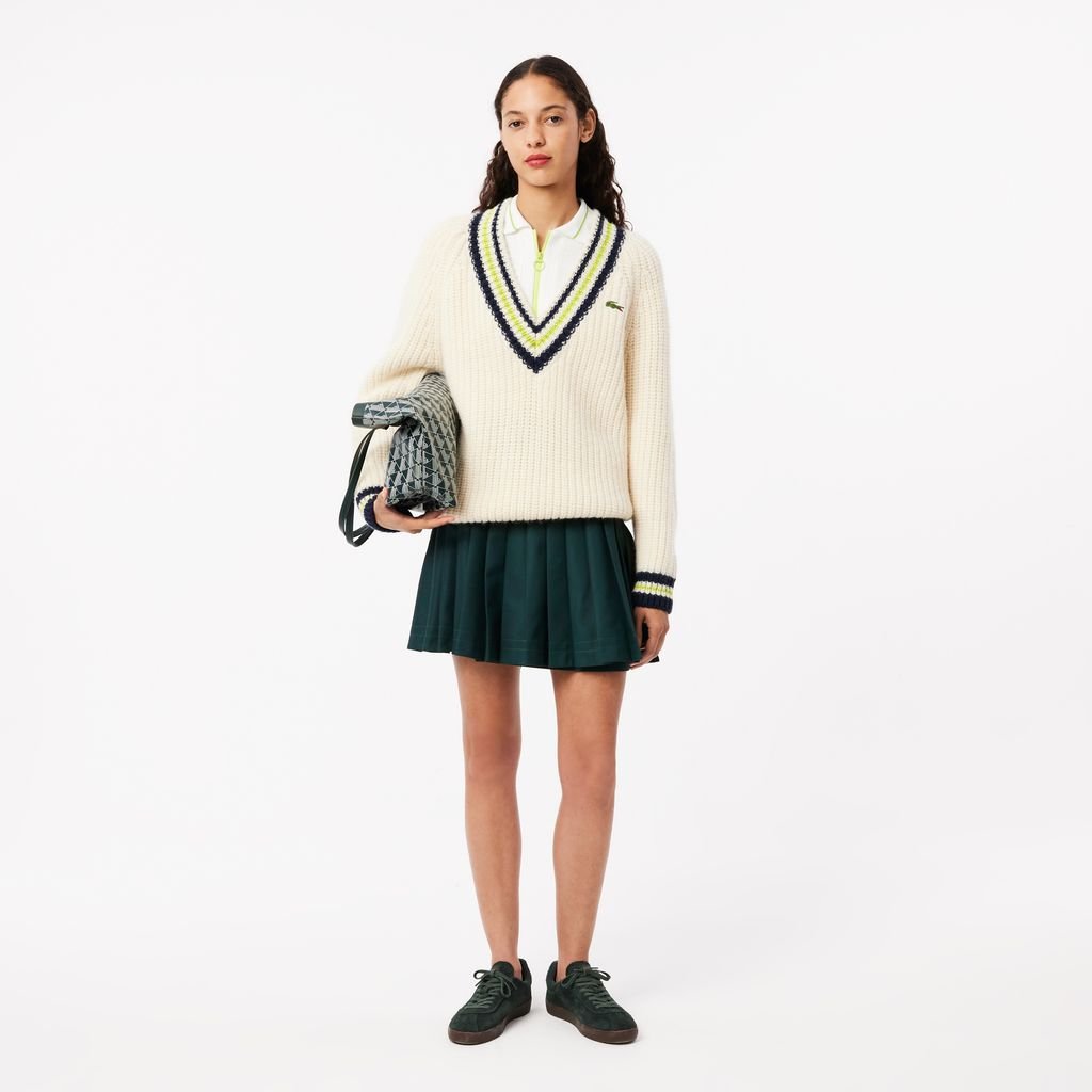 Váy Lacoste Nữ Xếp Li Tương Phản
