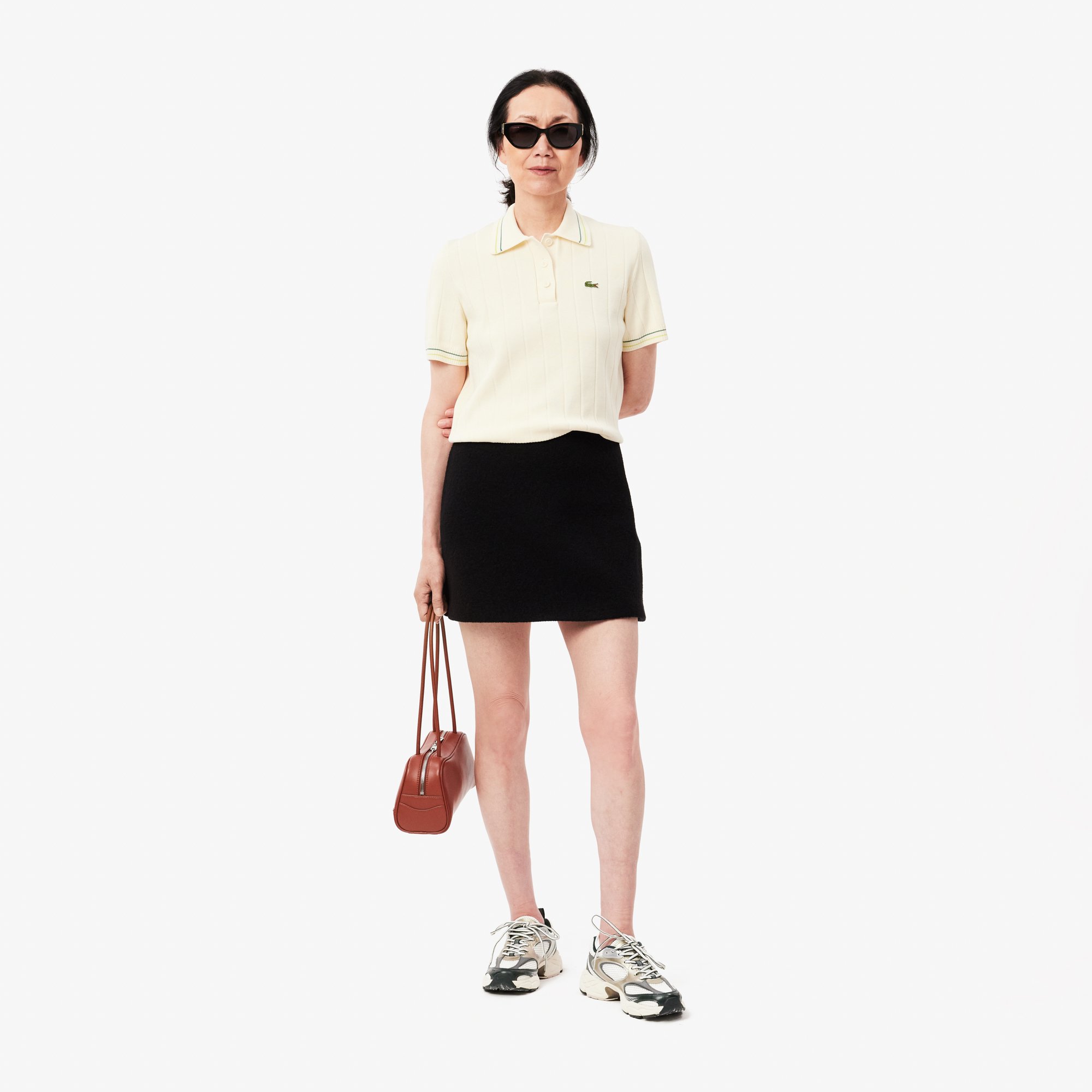 Váy Lacoste Nữ Ngắn Chất Liệu Len