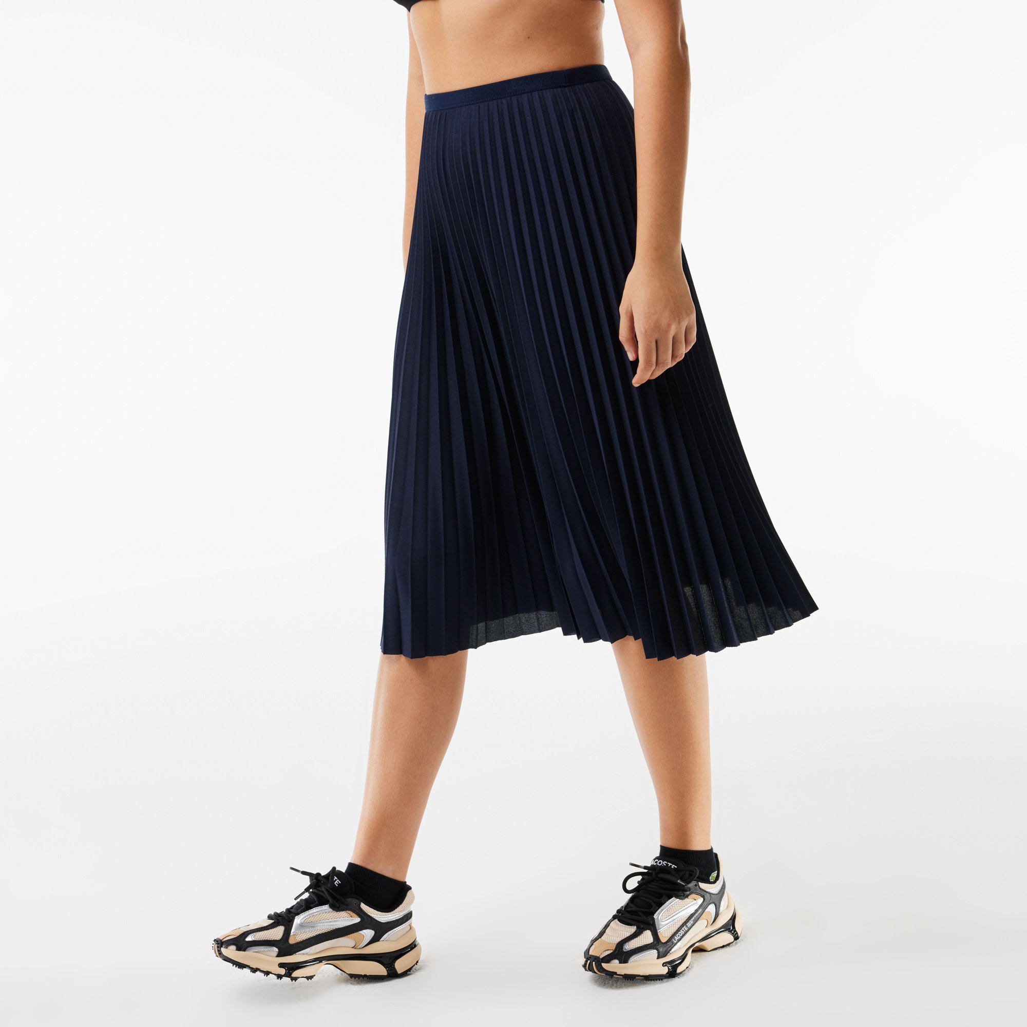 Váy Xếp Ly Lacoste Nữ Eo Co Giãn