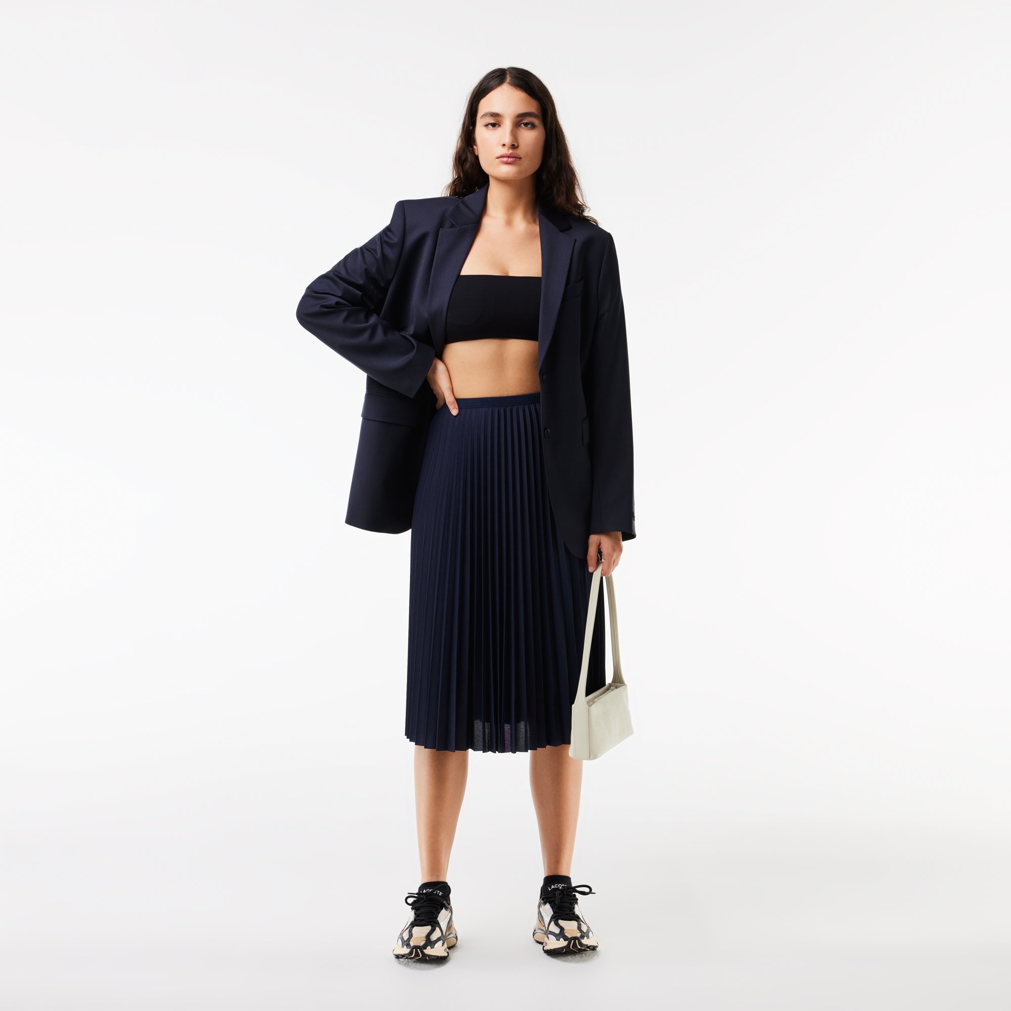 Váy Xếp Ly Lacoste Nữ Eo Co Giãn