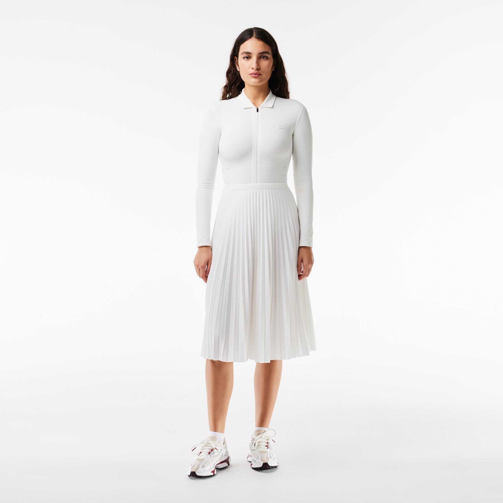 Váy Xếp Ly Lacoste Nữ Eo Co Giãn