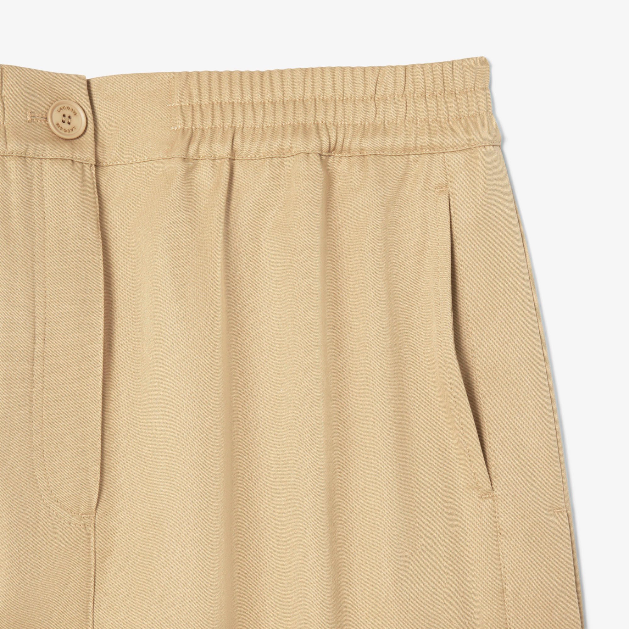 Váy Midi Lacoste Nữ Dáng Đứng Chất Liệu Twill