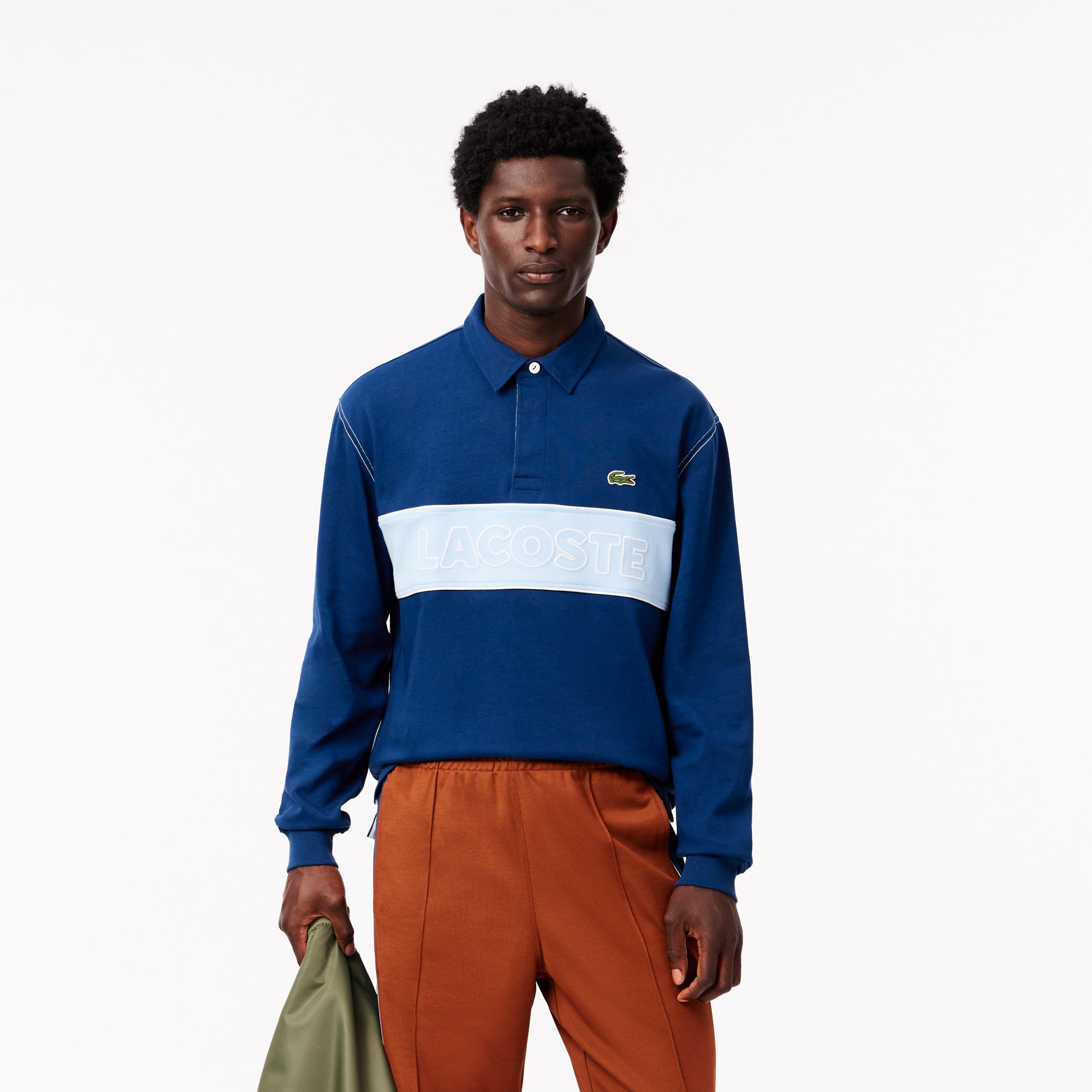 Áo Bóng Bầu Dục Lacoste Nam Dáng Rộng Color