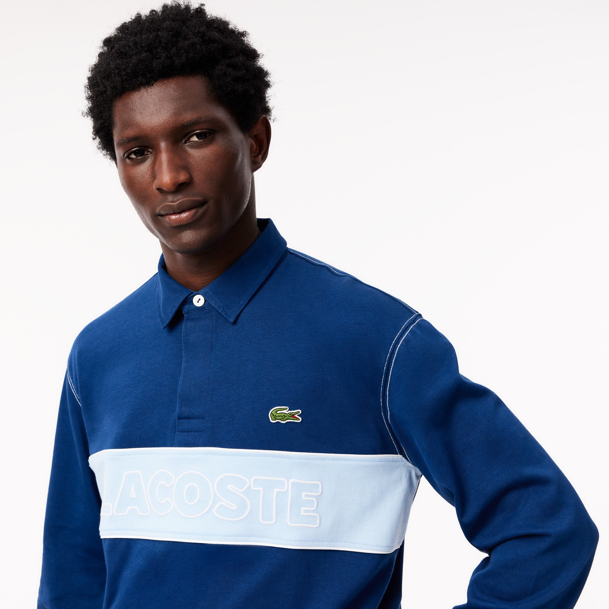 Áo Bóng Bầu Dục Lacoste Nam Dáng Rộng Color