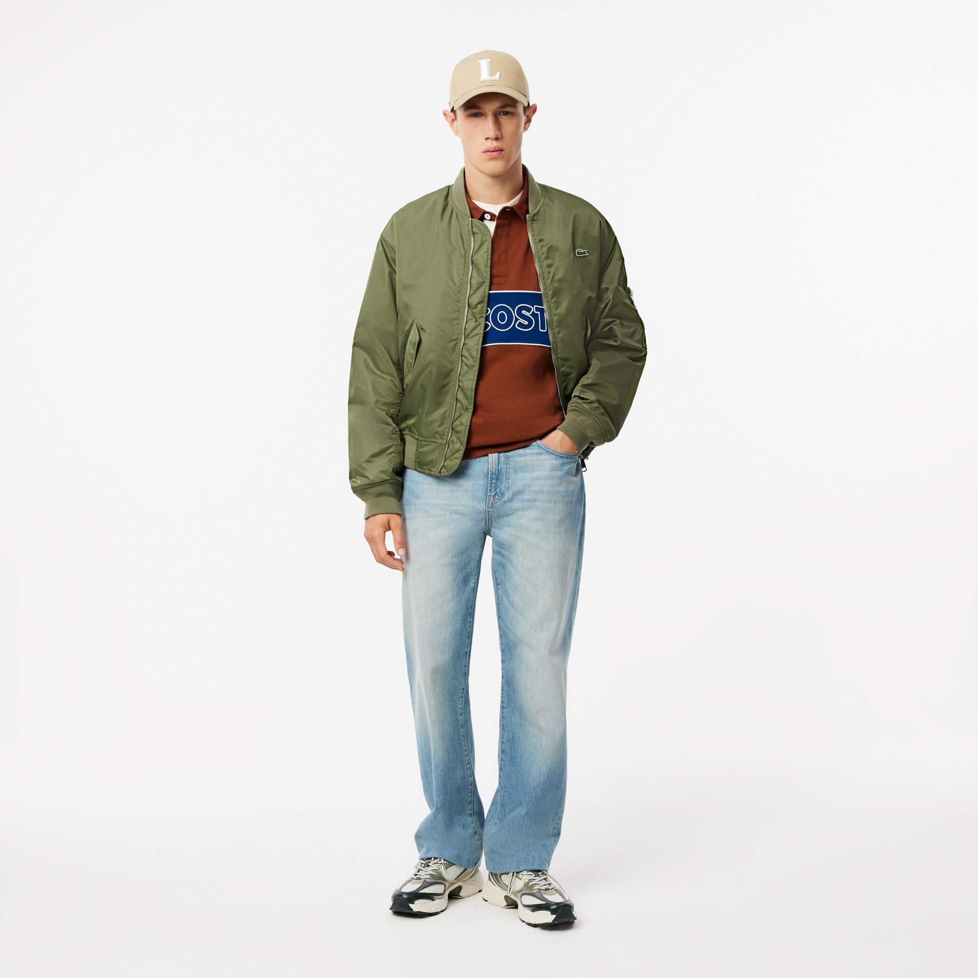 Áo Bóng Bầu Dục Lacoste Nam Dáng Rộng Color