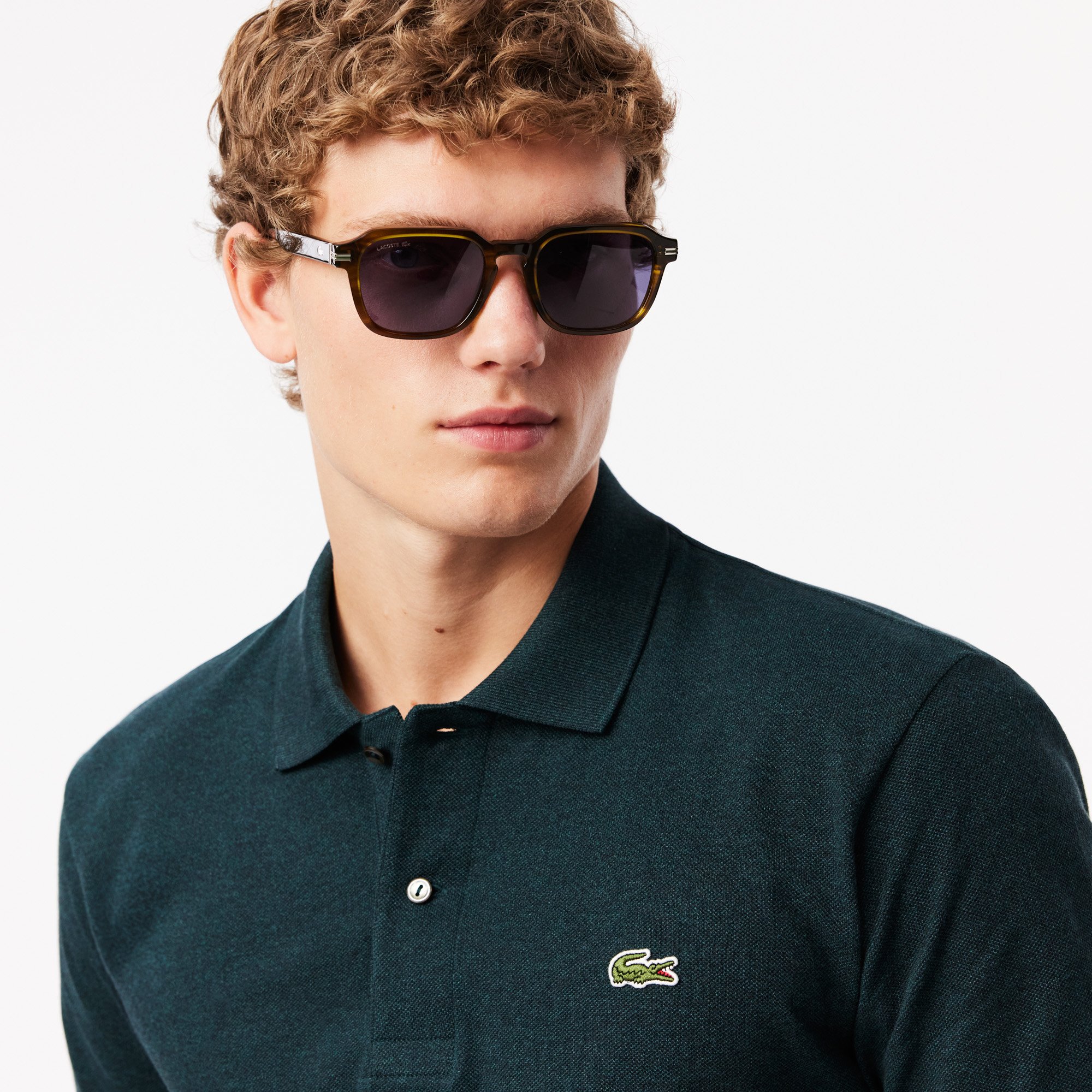 Áo Polo Lacoste Nam L.12.12 Marl Dáng Cổ Điển